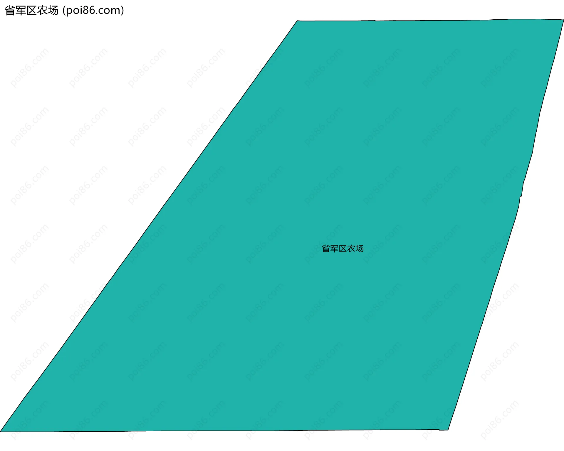 省军区农场边界地图