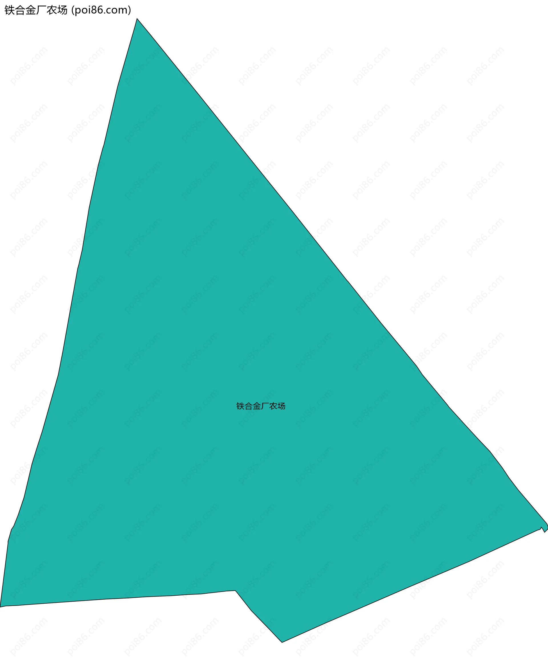 铁合金厂农场边界地图