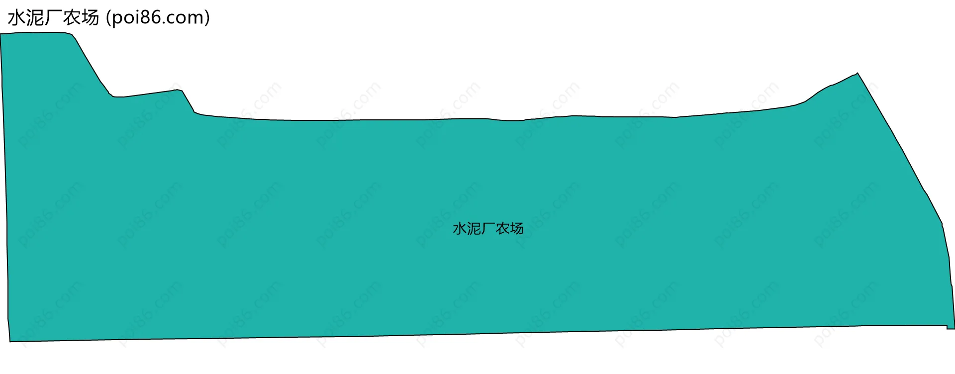 水泥厂农场边界地图