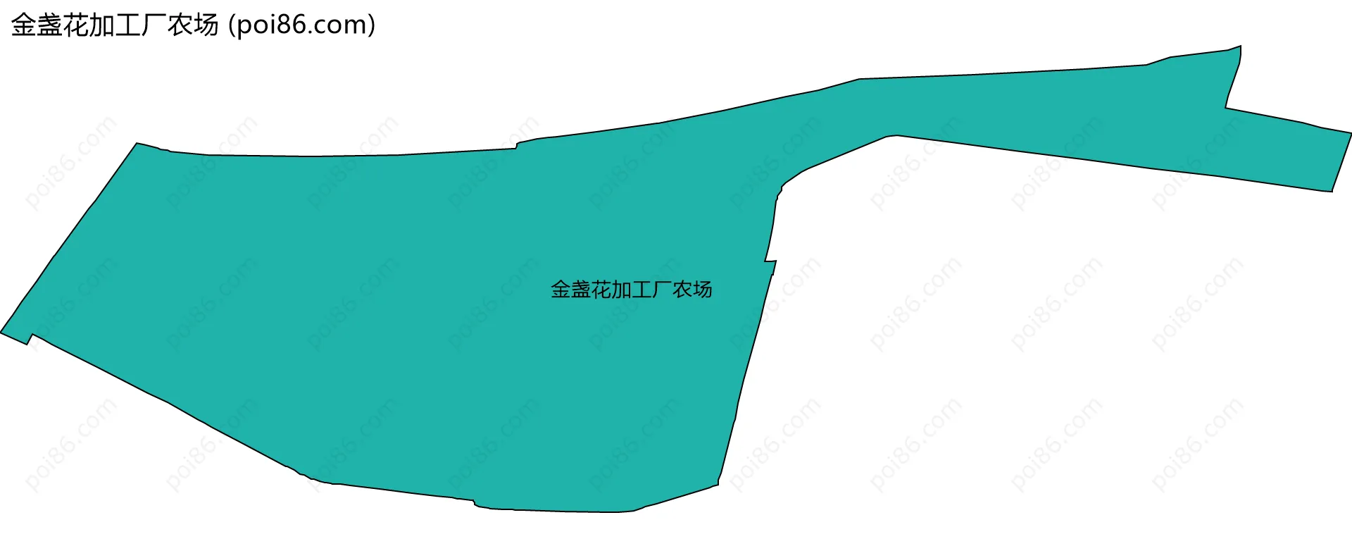 金盏花加工厂农场边界地图