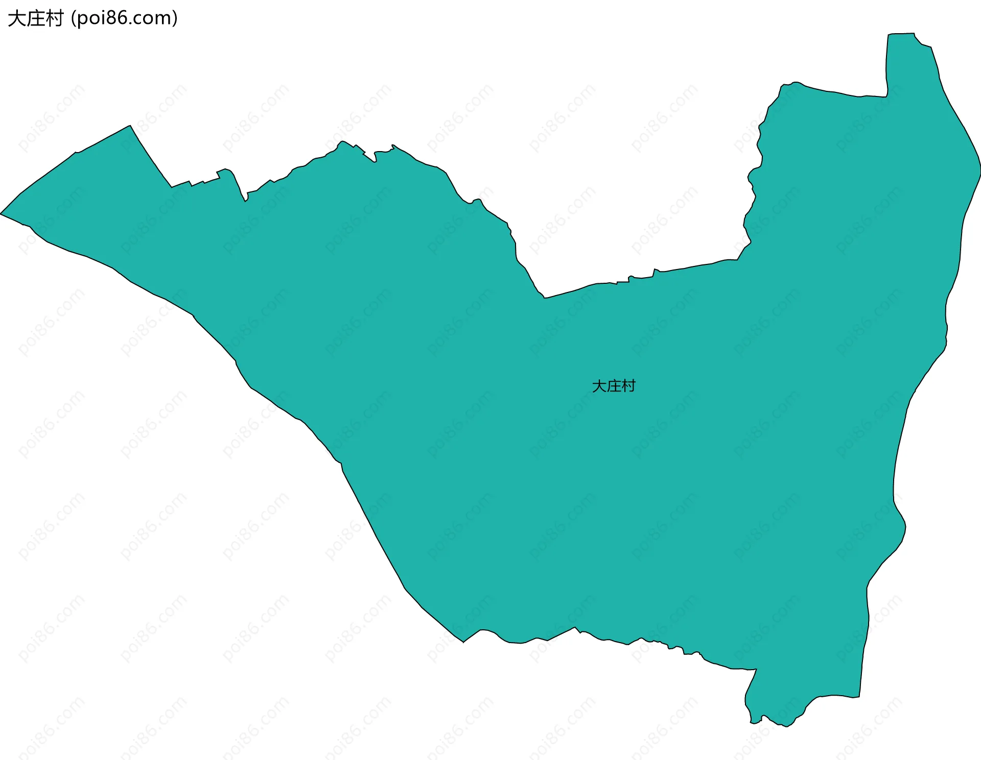 大庄村边界地图