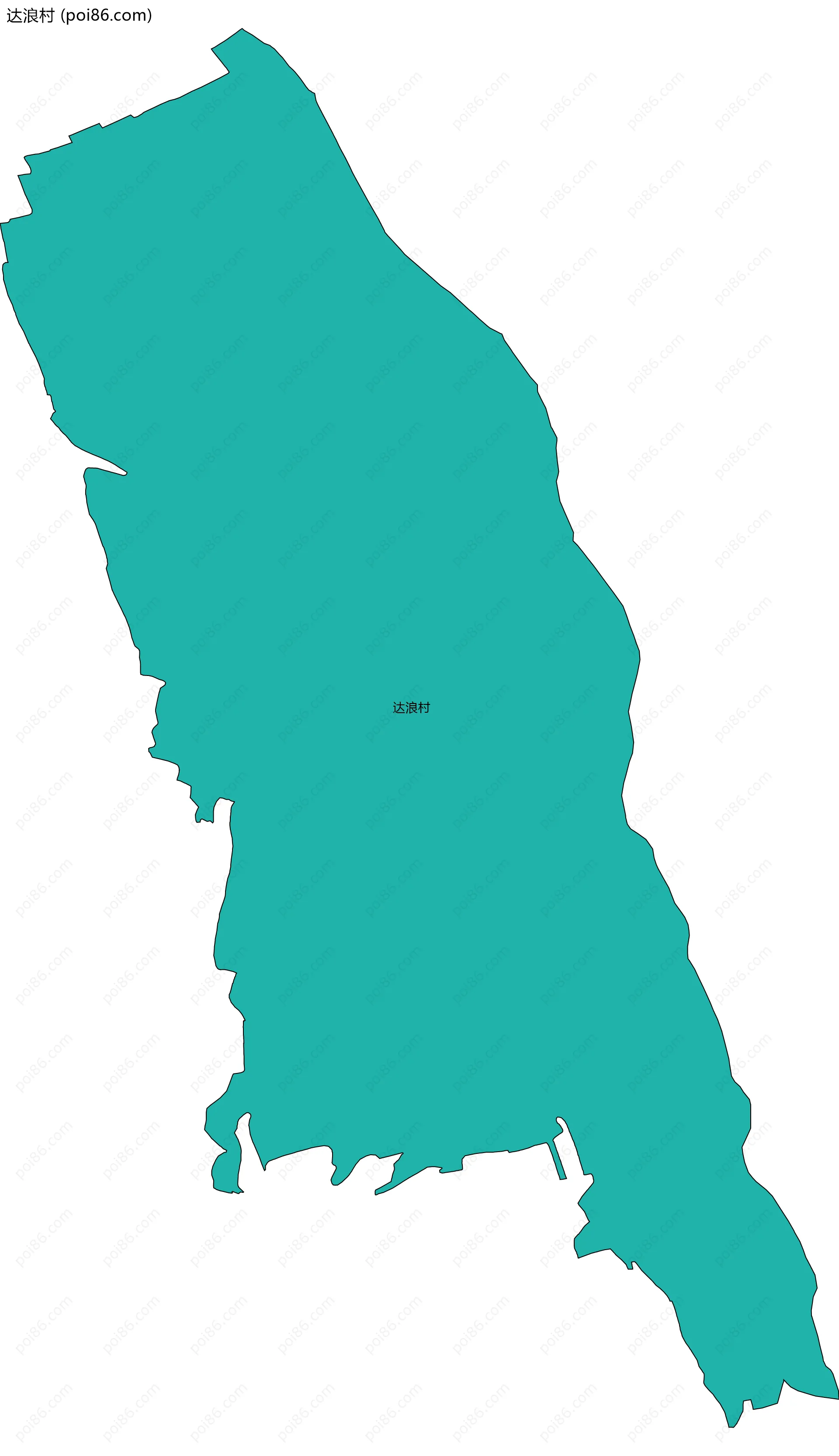 达浪村边界地图