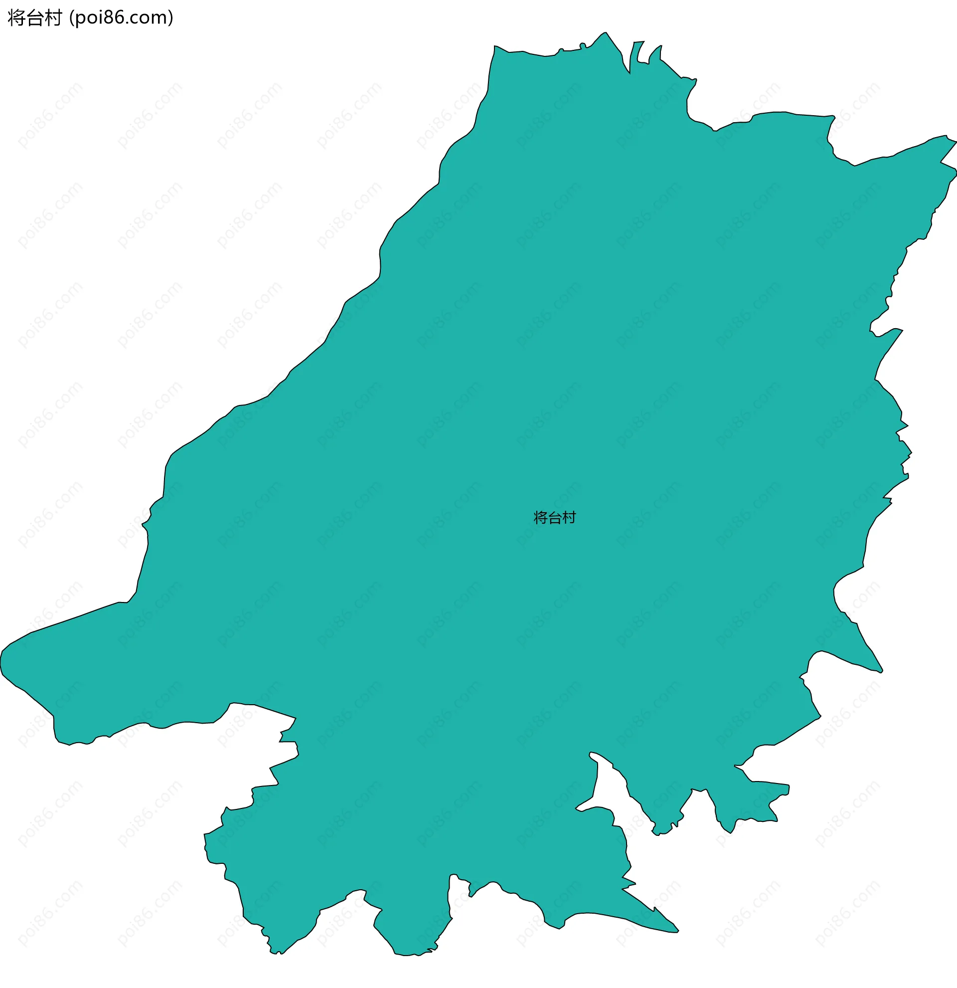 将台村边界地图