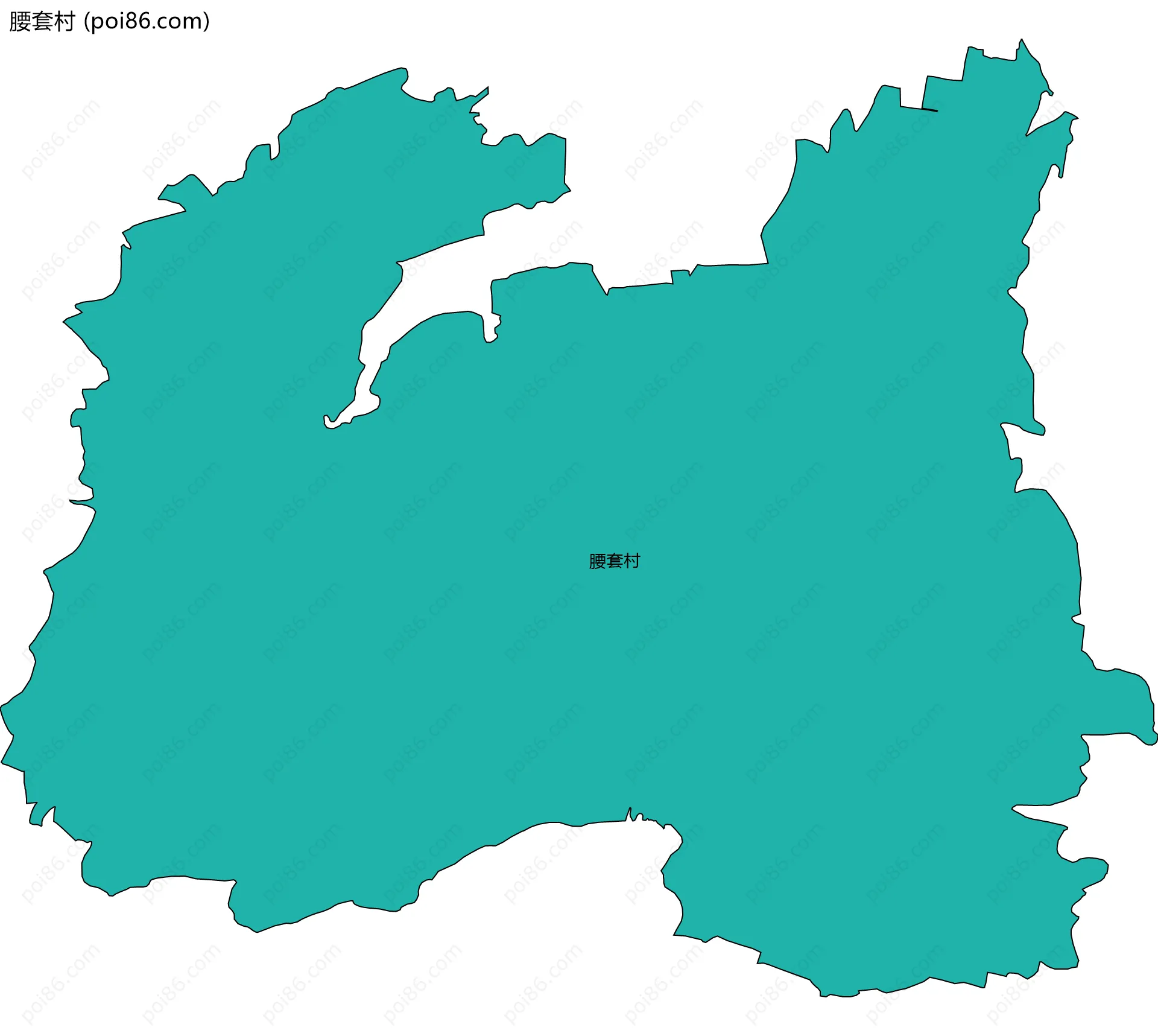 腰套村边界地图
