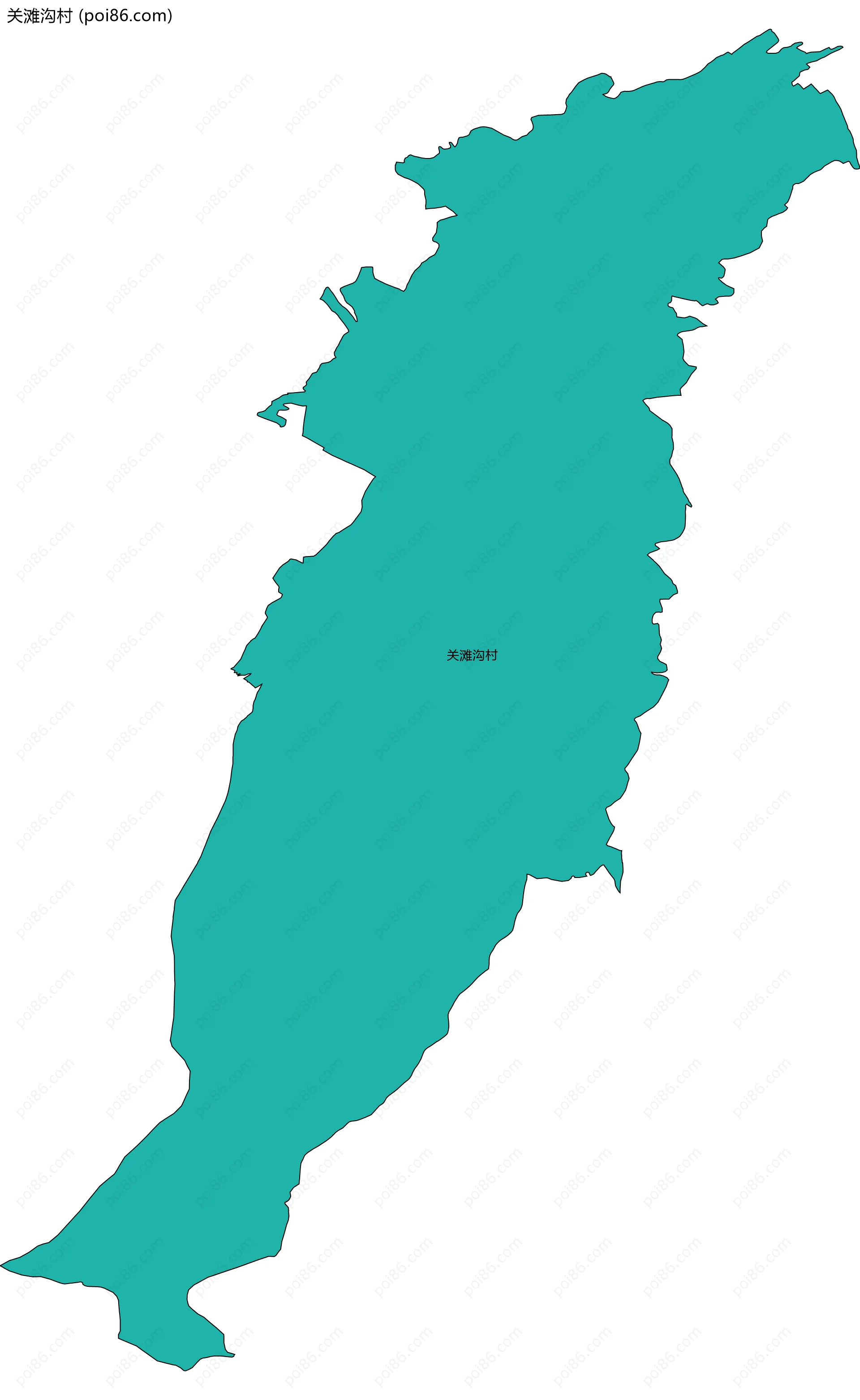 关滩沟村边界地图