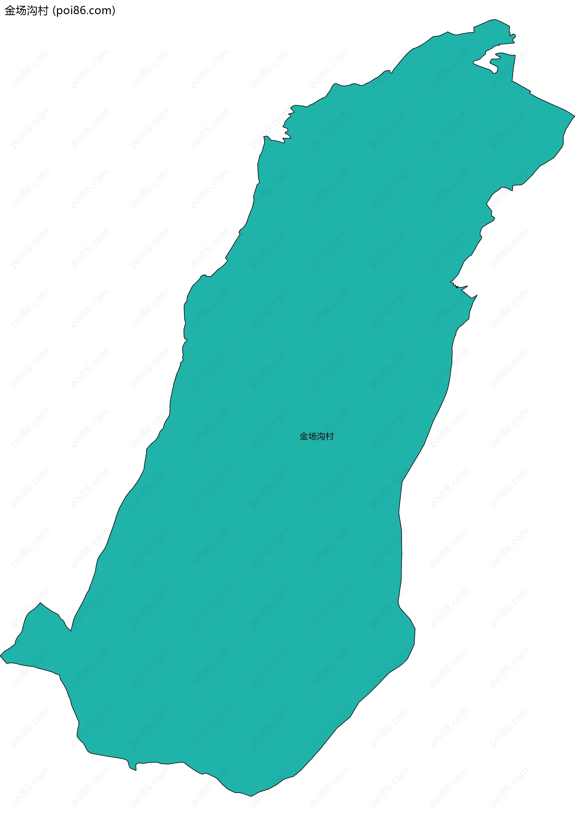金场沟村边界地图