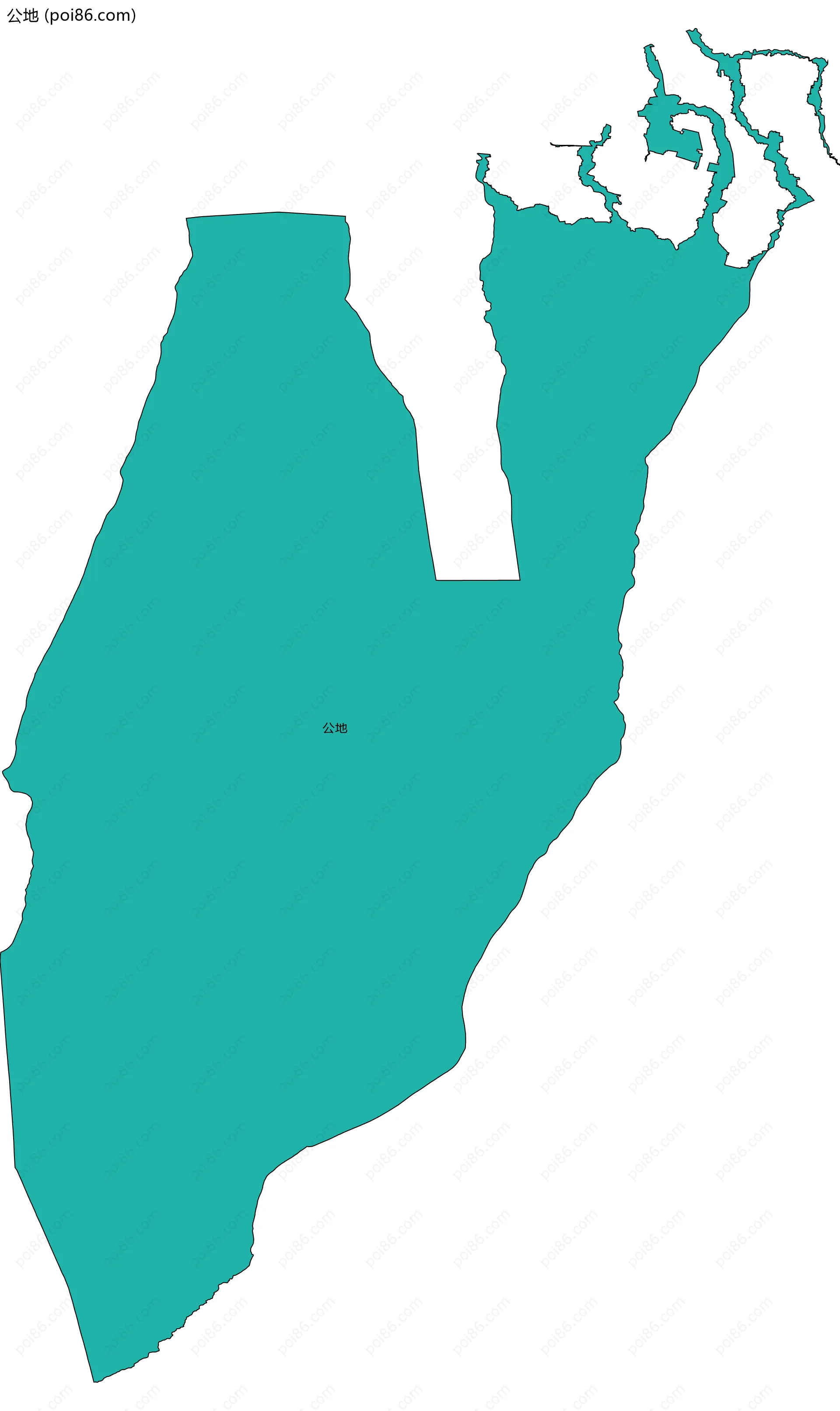 公地边界地图