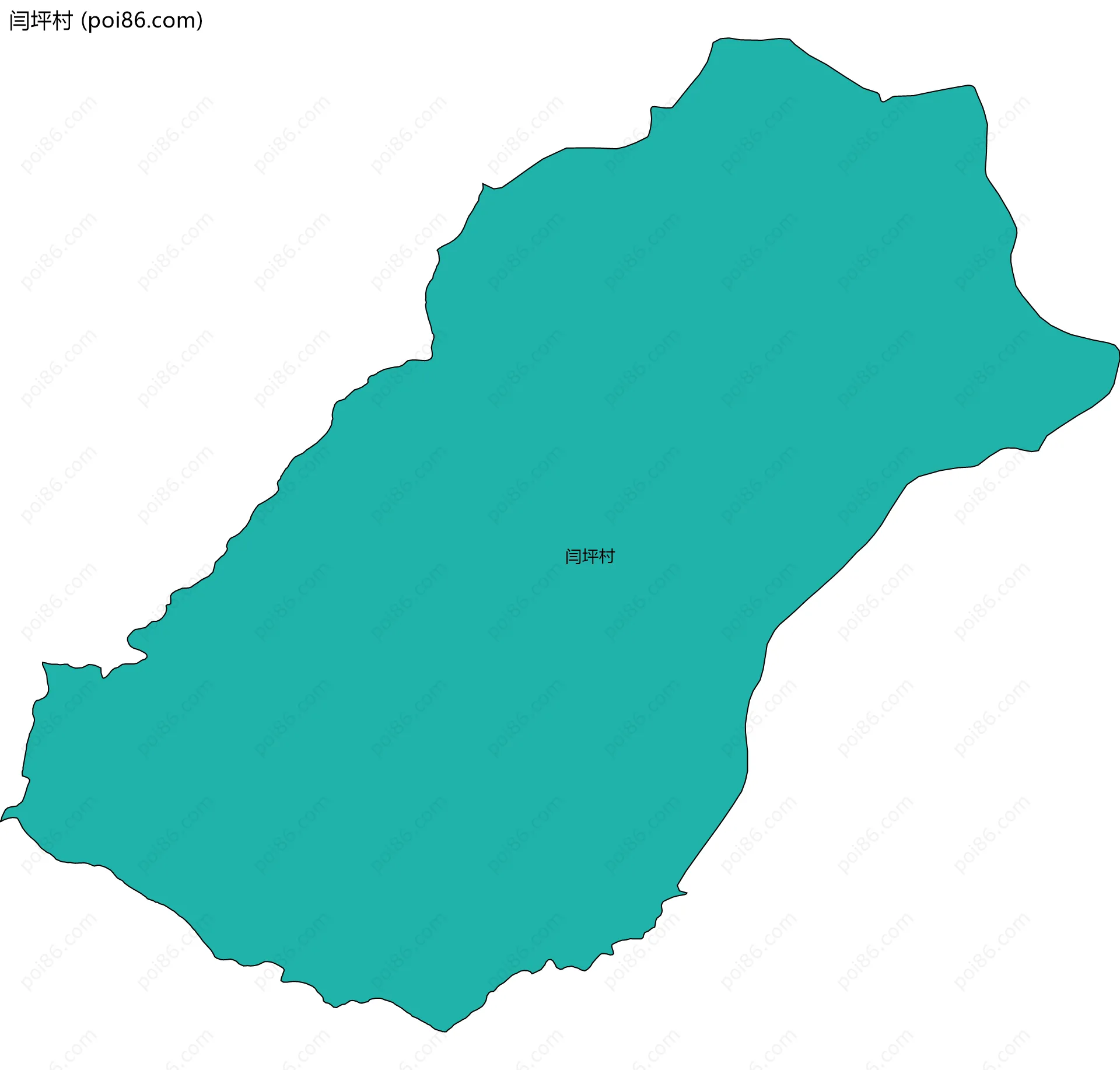 闫坪村边界地图