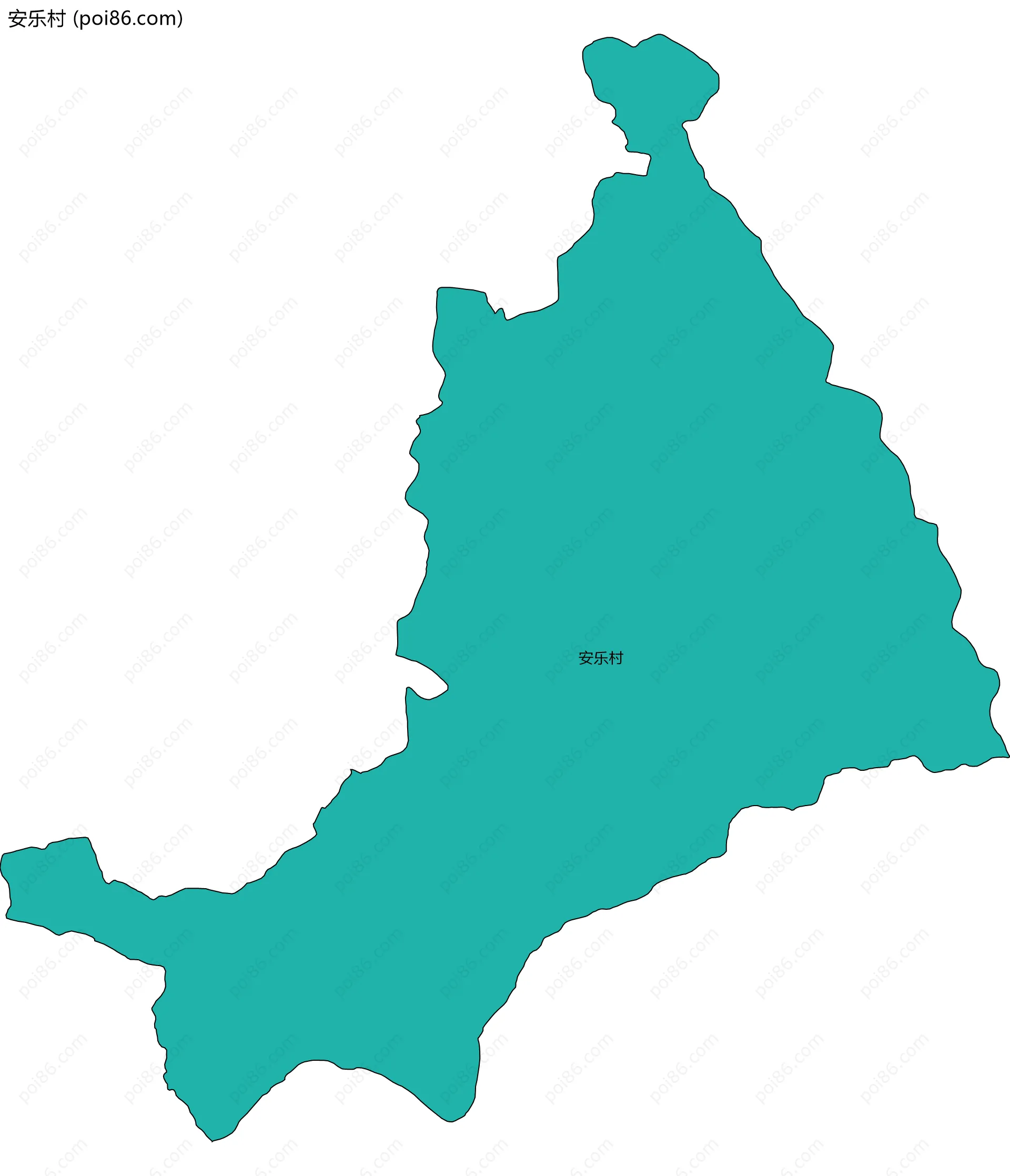 安乐村边界地图
