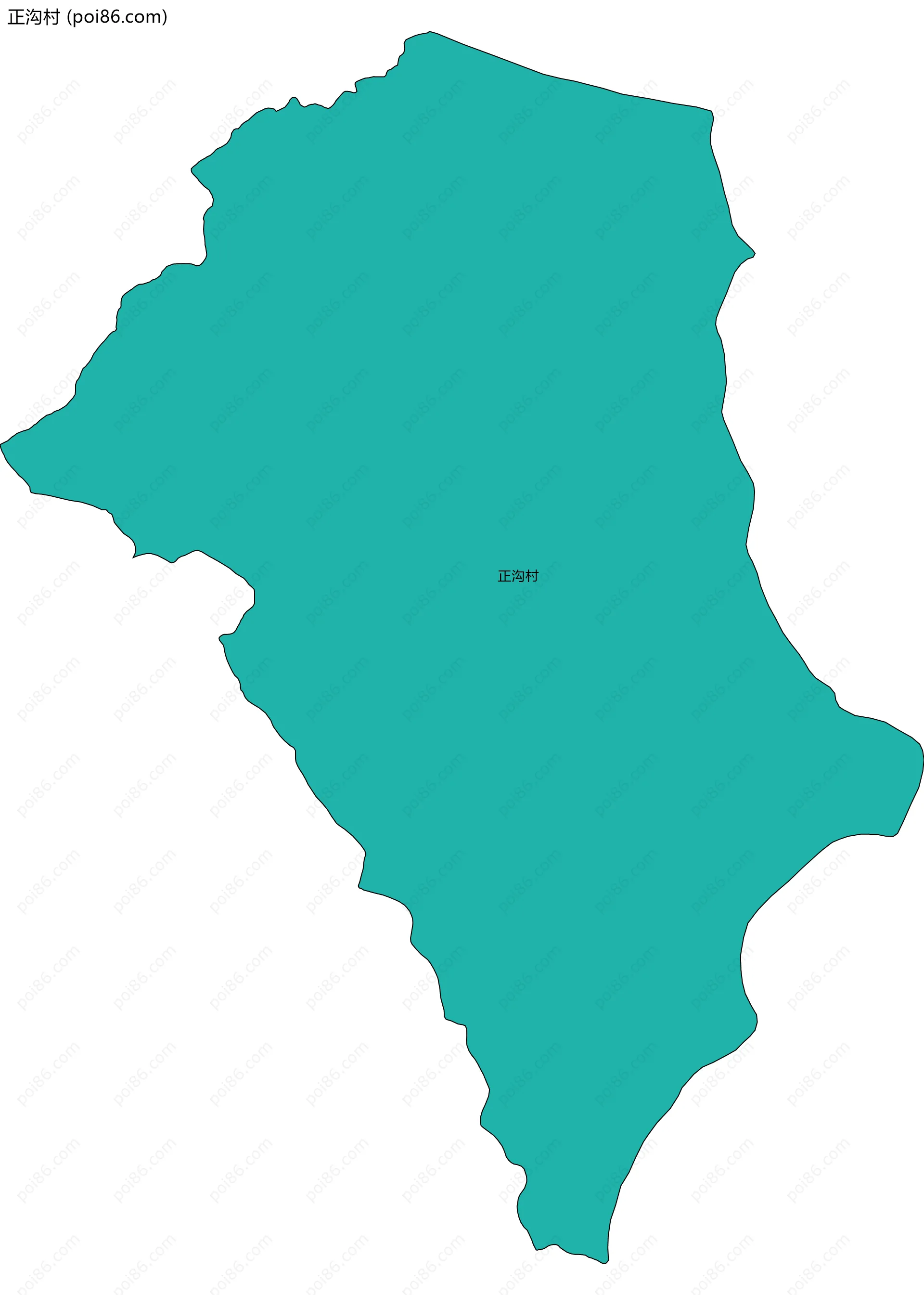 正沟村边界地图