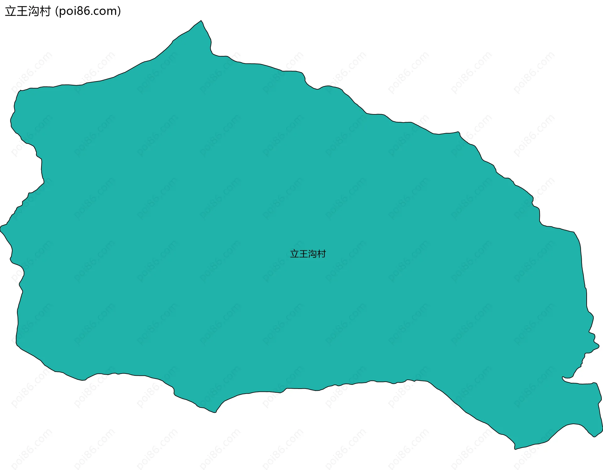 立王沟村边界地图