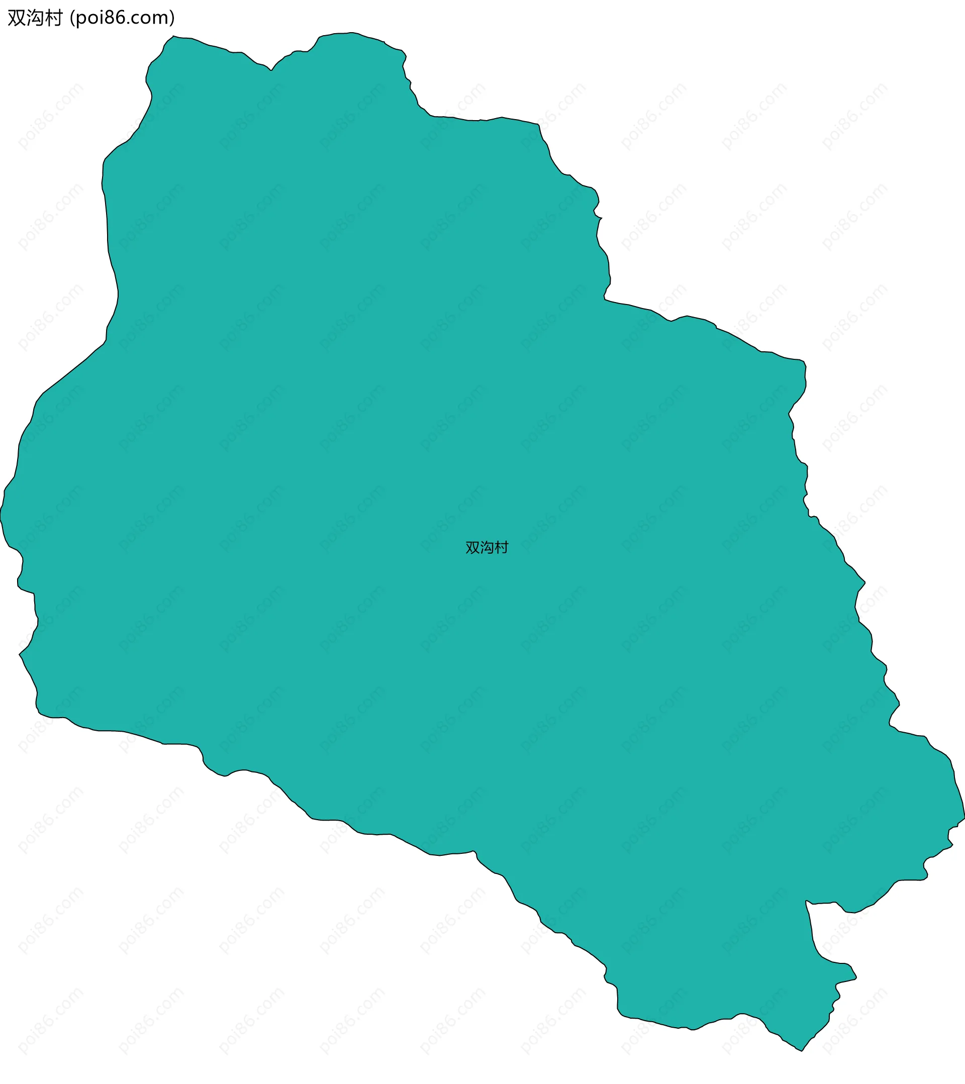 双沟村边界地图