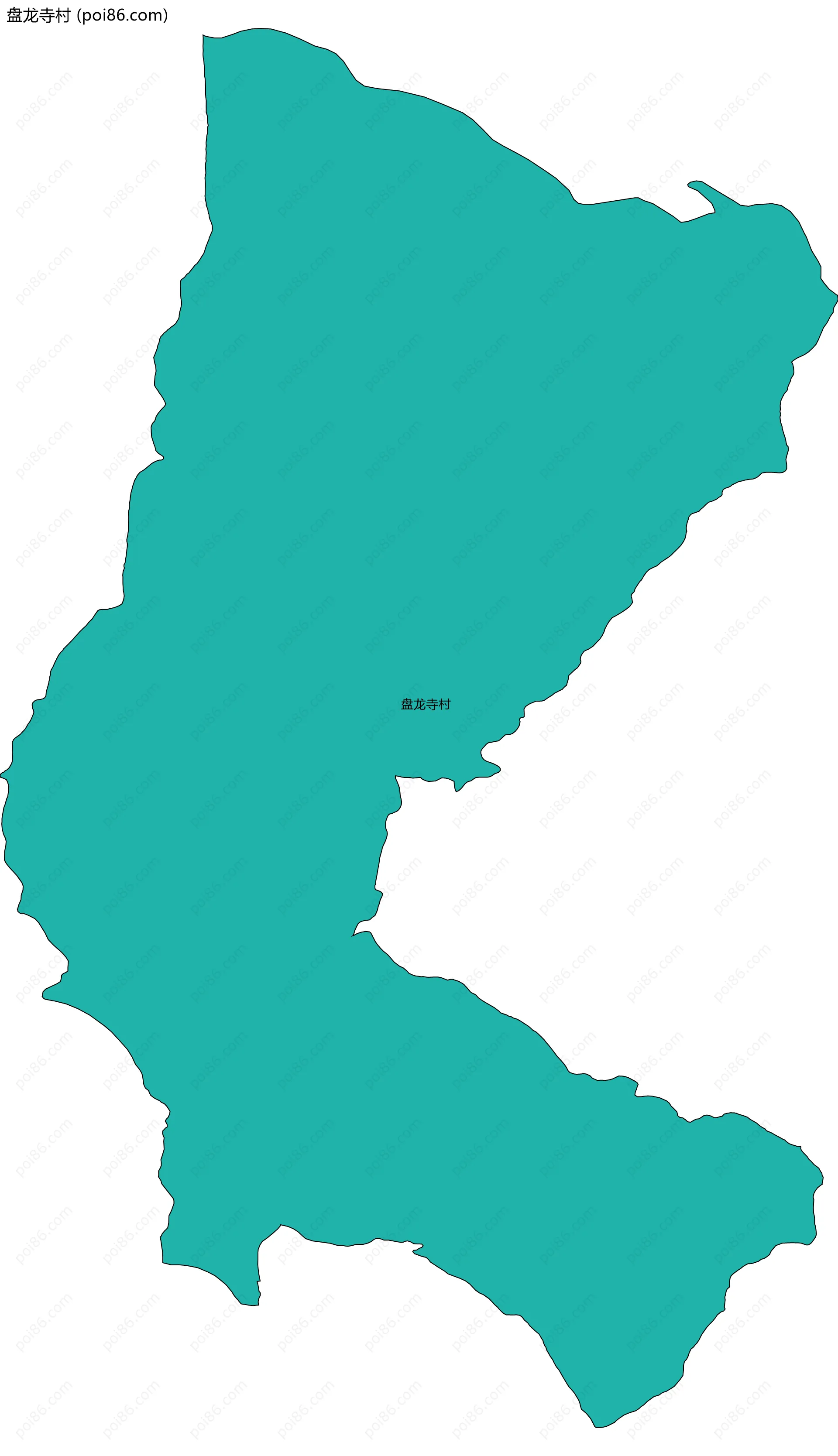 盘龙寺村边界地图