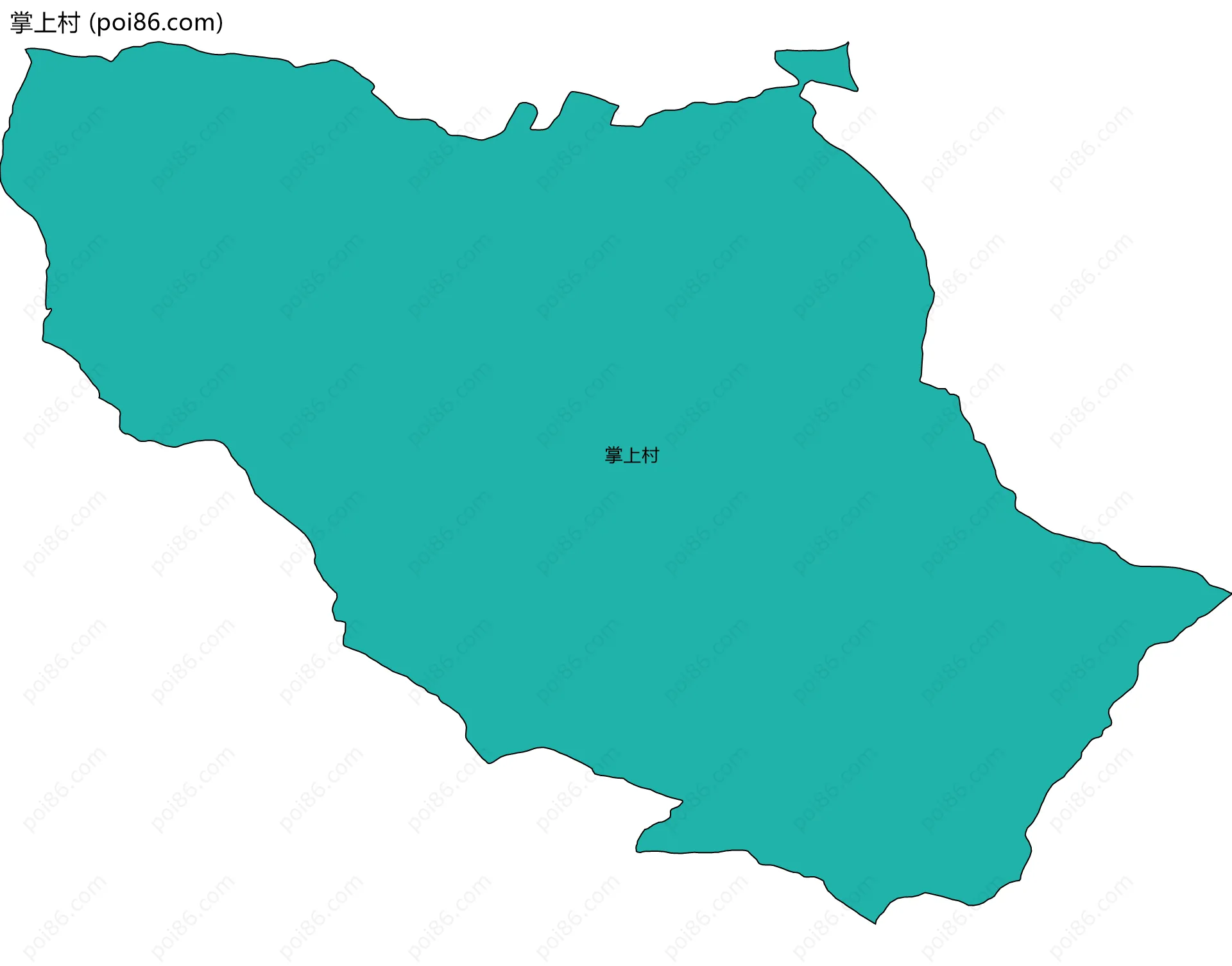 掌上村边界地图