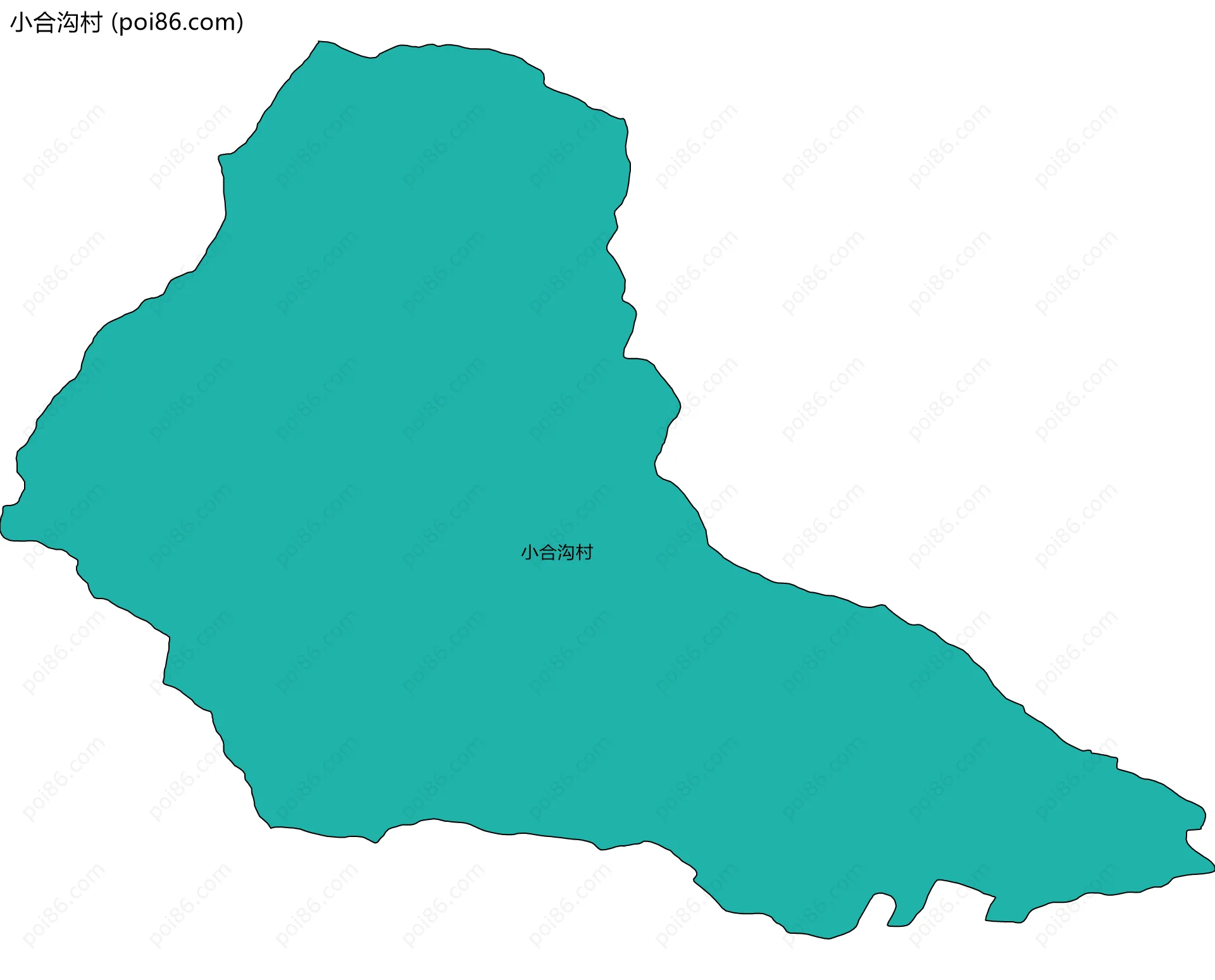小合沟村边界地图