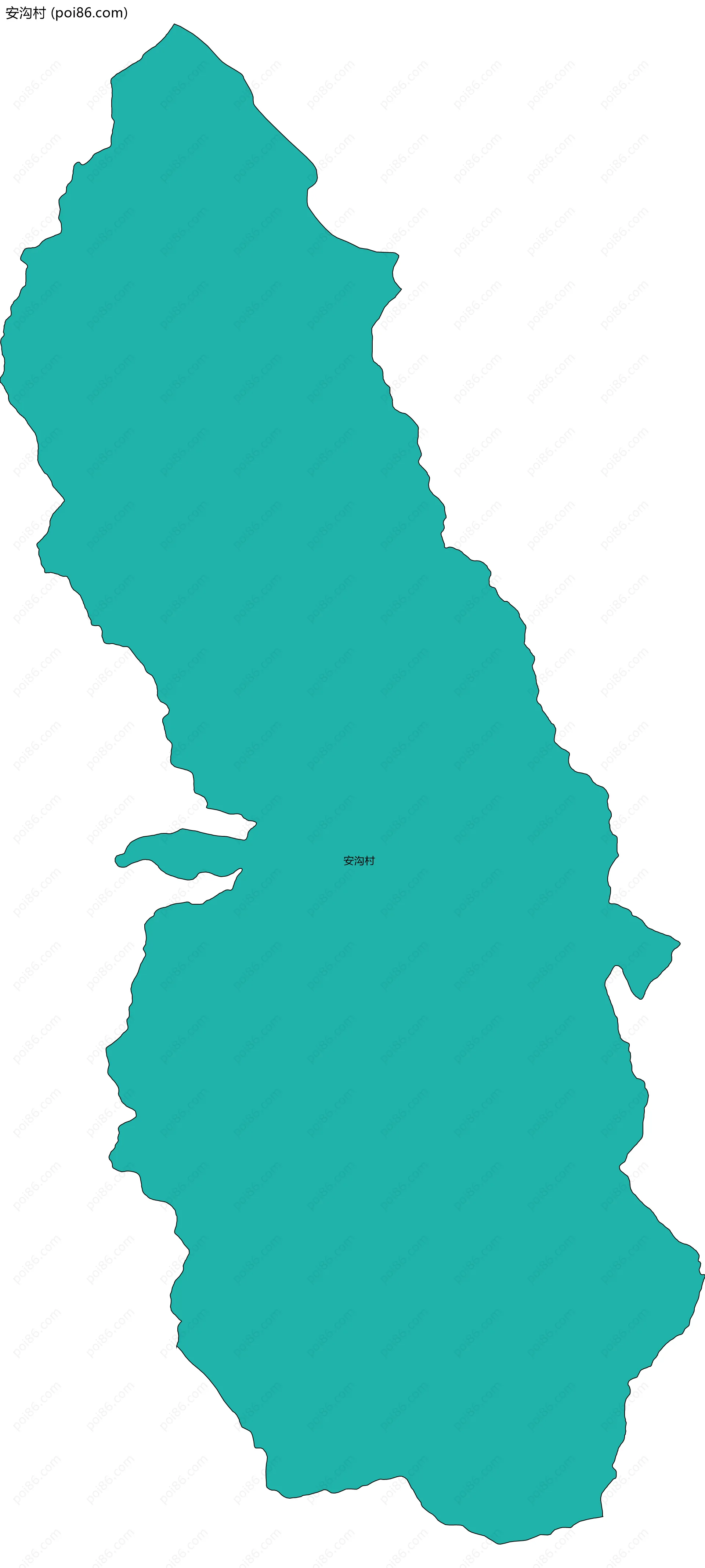 安沟村边界地图