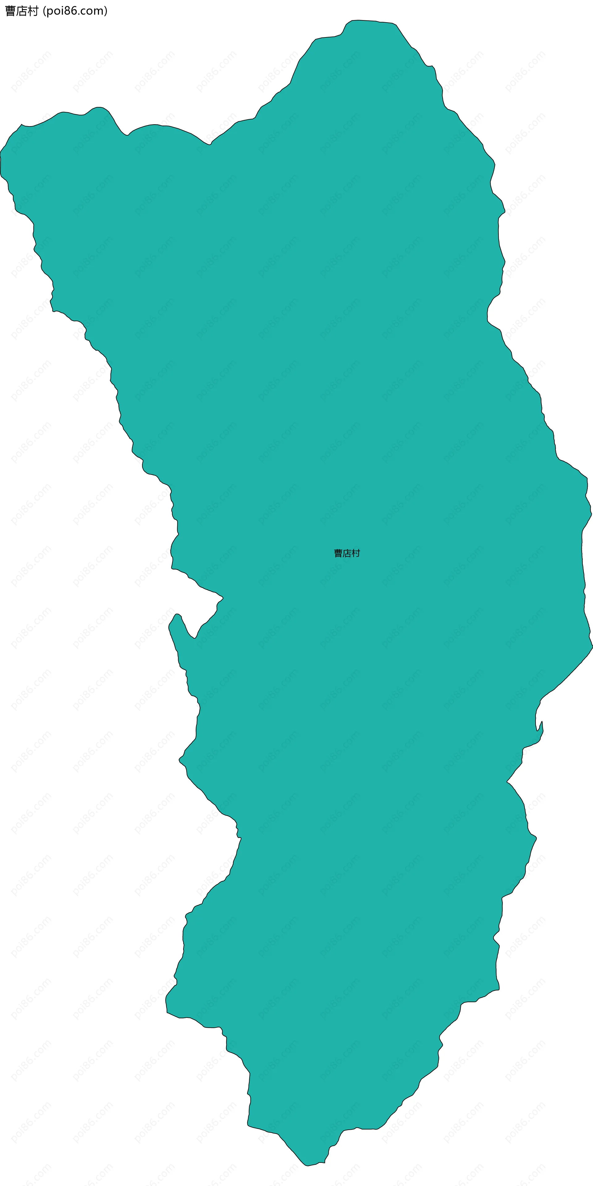 曹店村边界地图