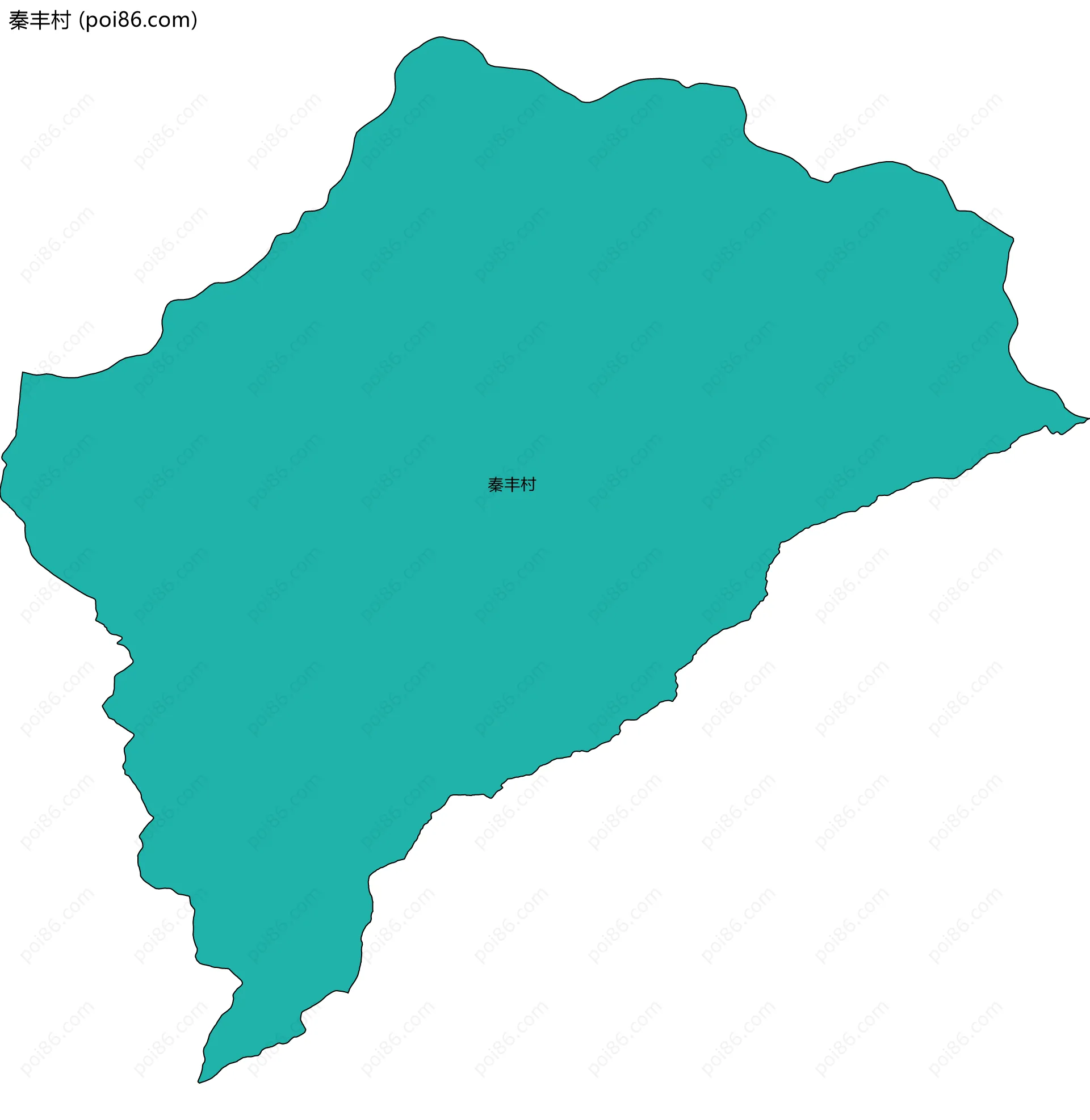 秦丰村边界地图