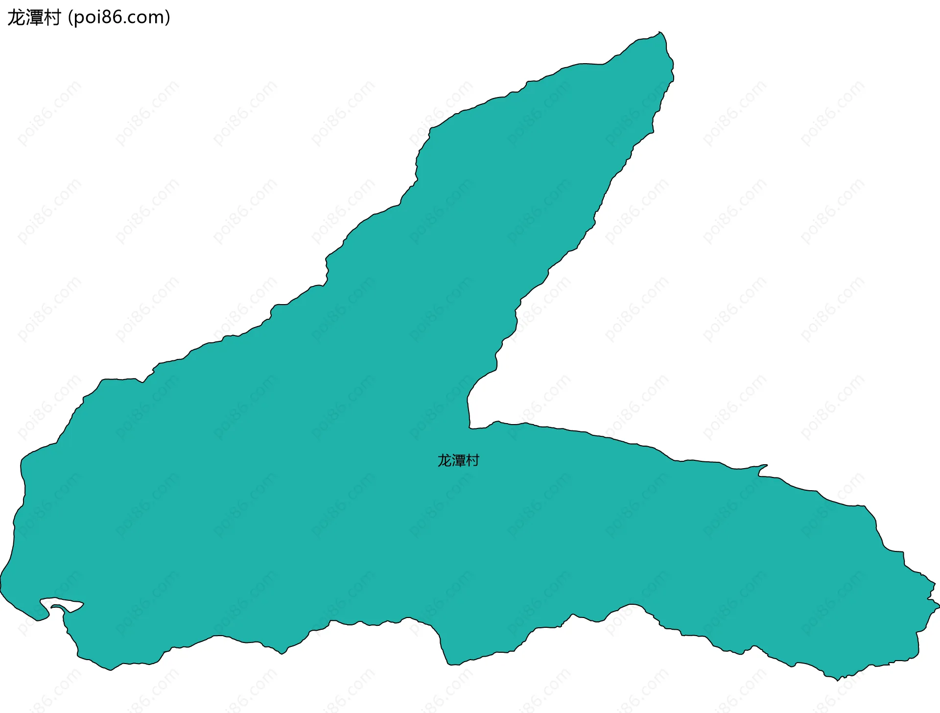 龙潭村边界地图