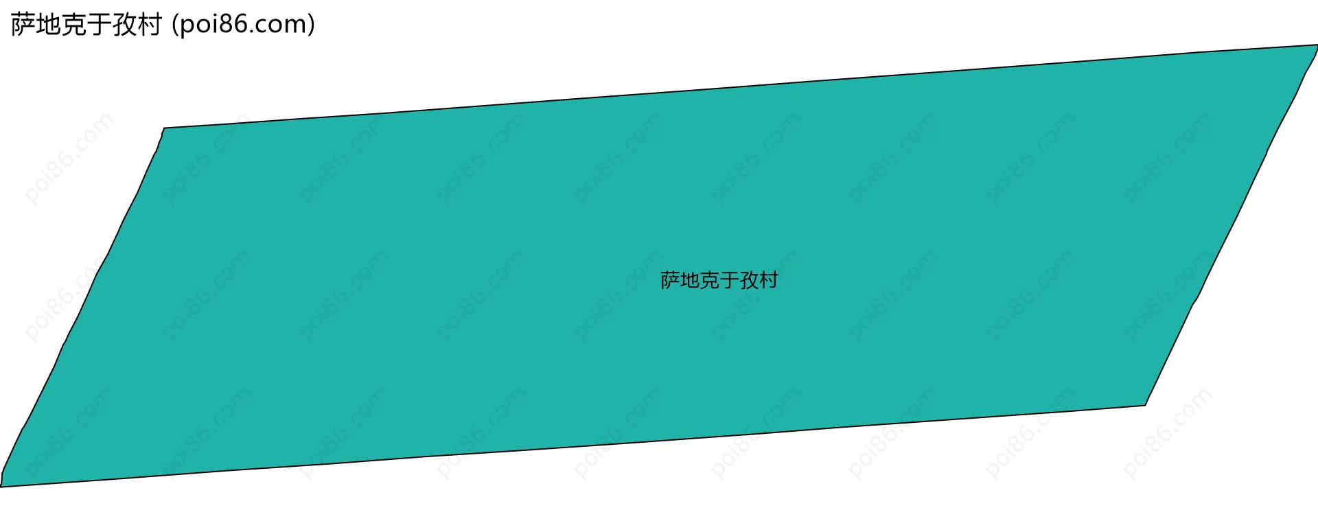 萨地克于孜村边界地图