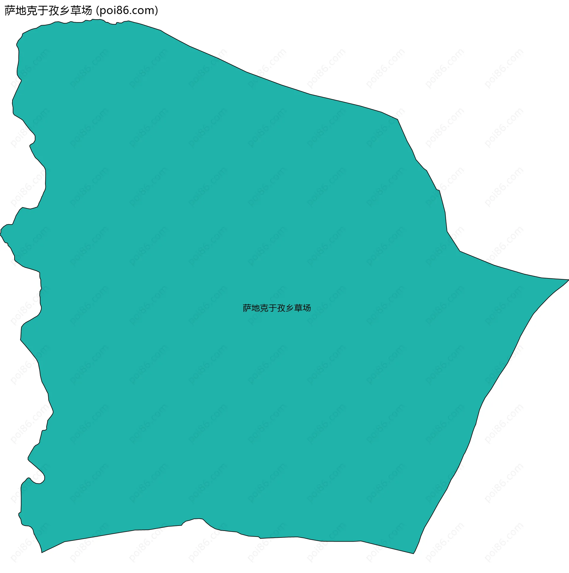 萨地克于孜乡草场边界地图