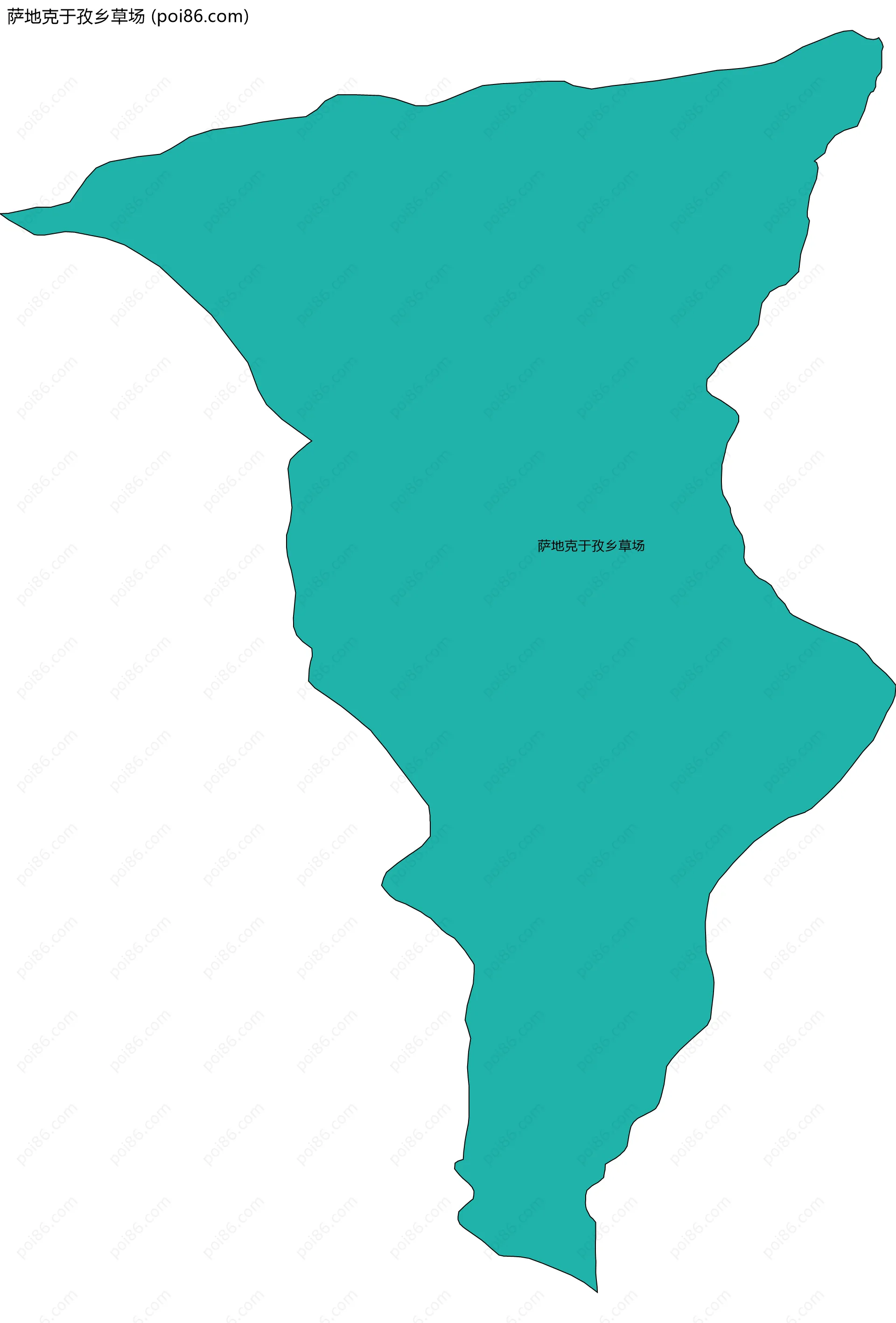 萨地克于孜乡草场边界地图