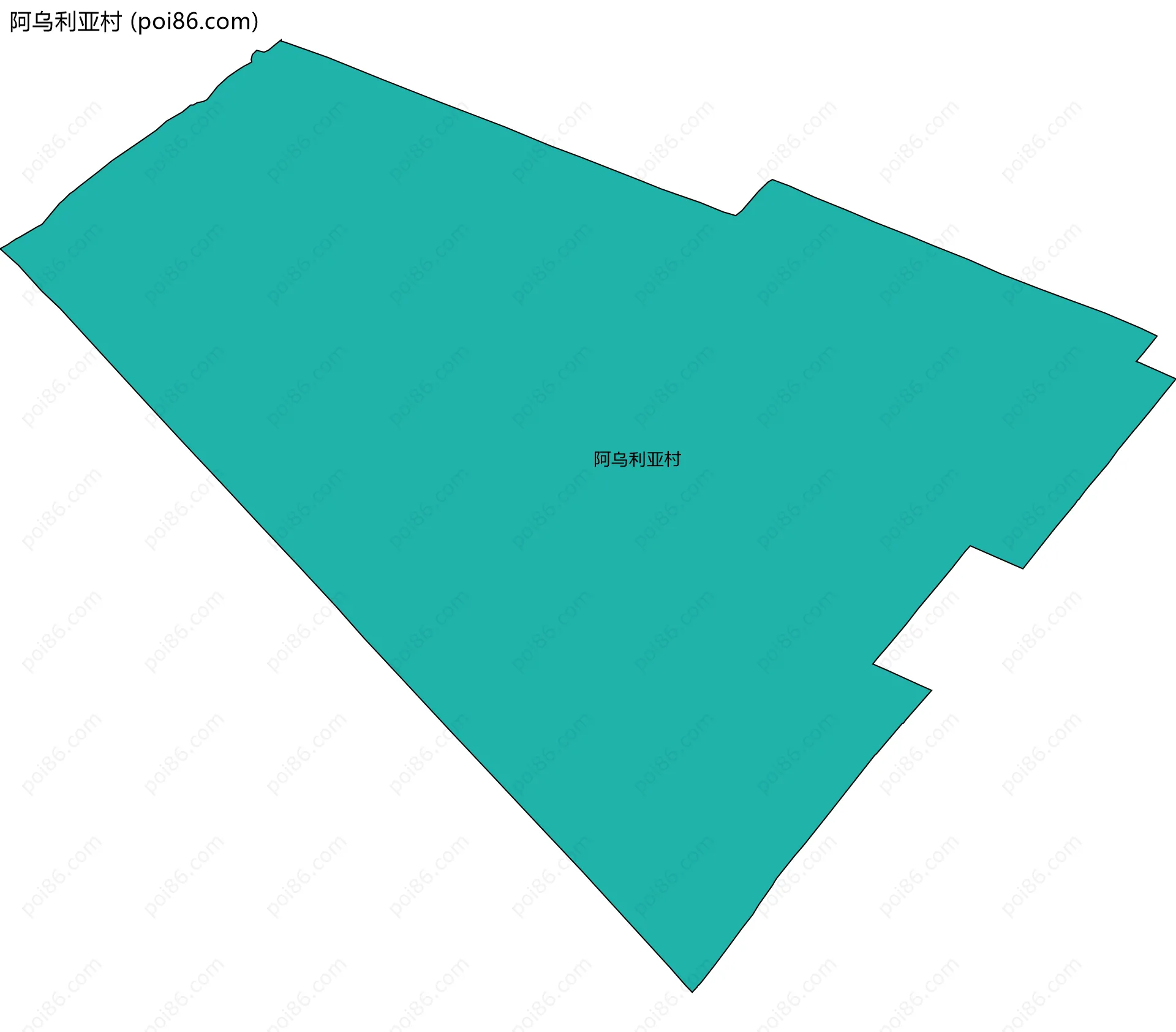 阿乌利亚村边界地图