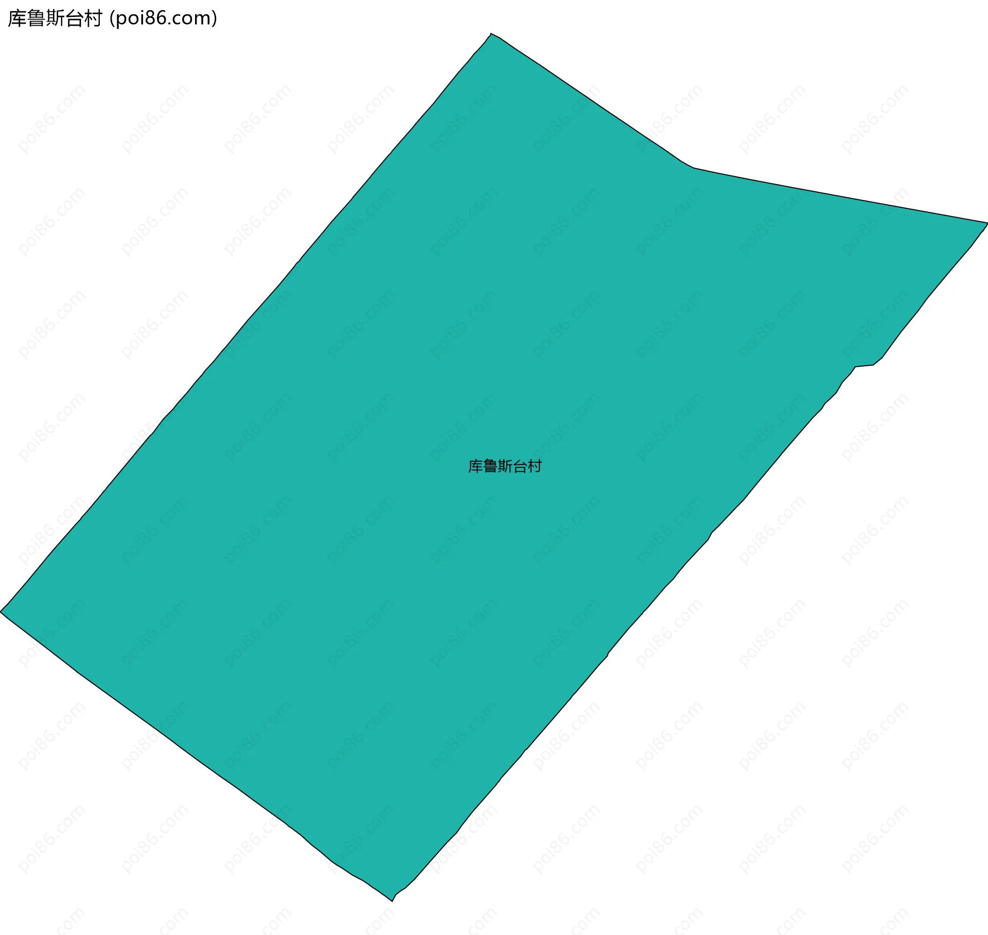 库鲁斯台村边界地图