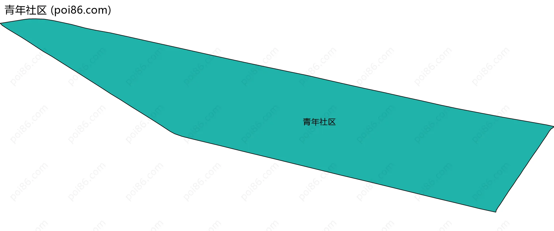 青年社区边界地图