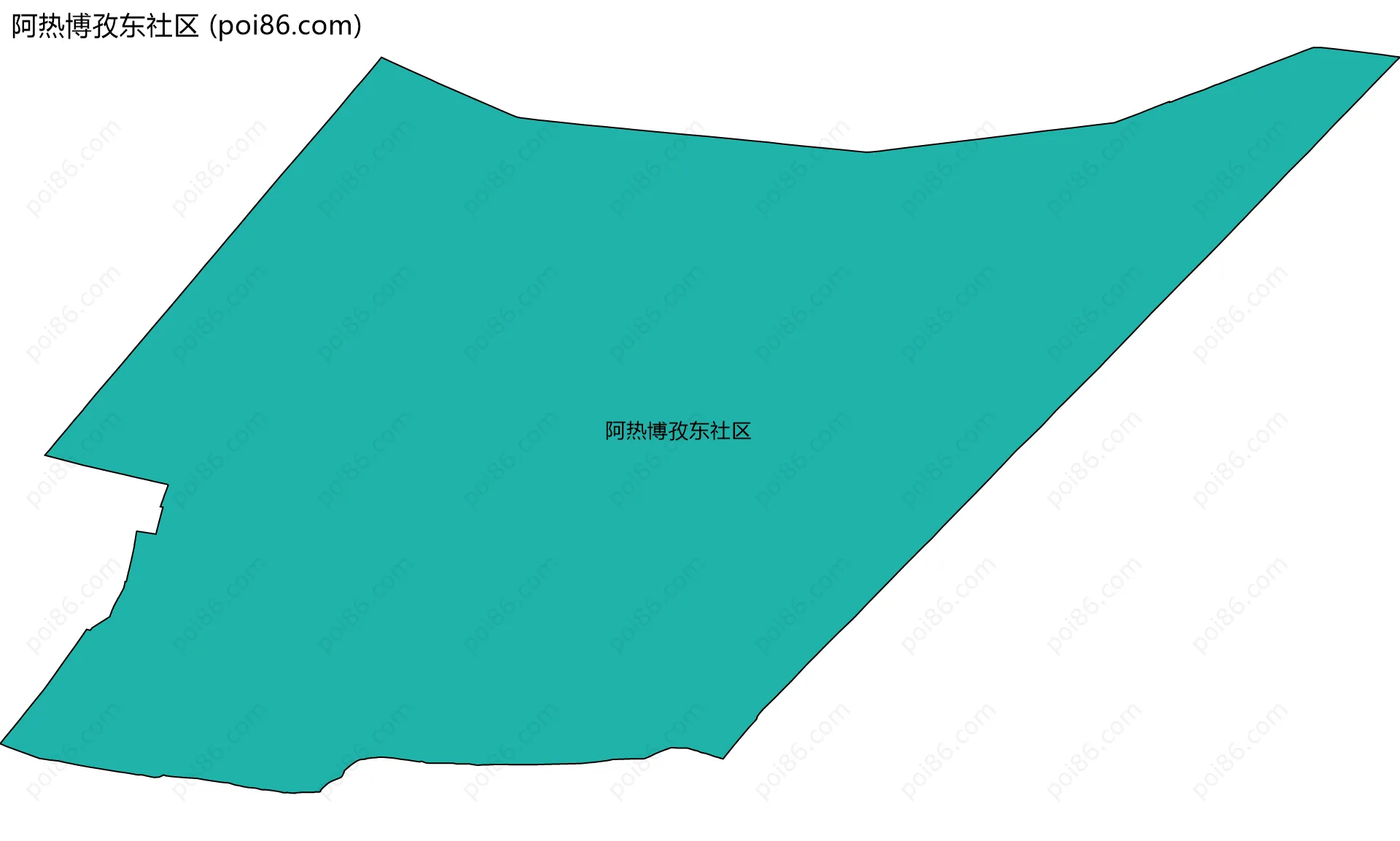阿热博孜东社区边界地图