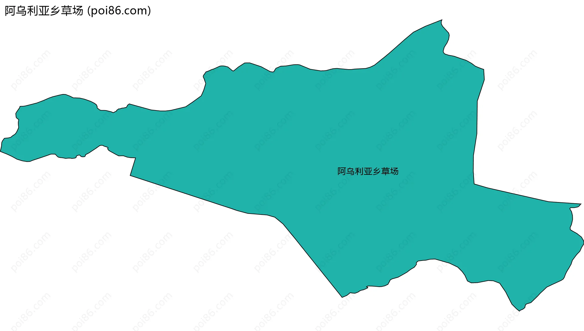 阿乌利亚乡草场边界地图