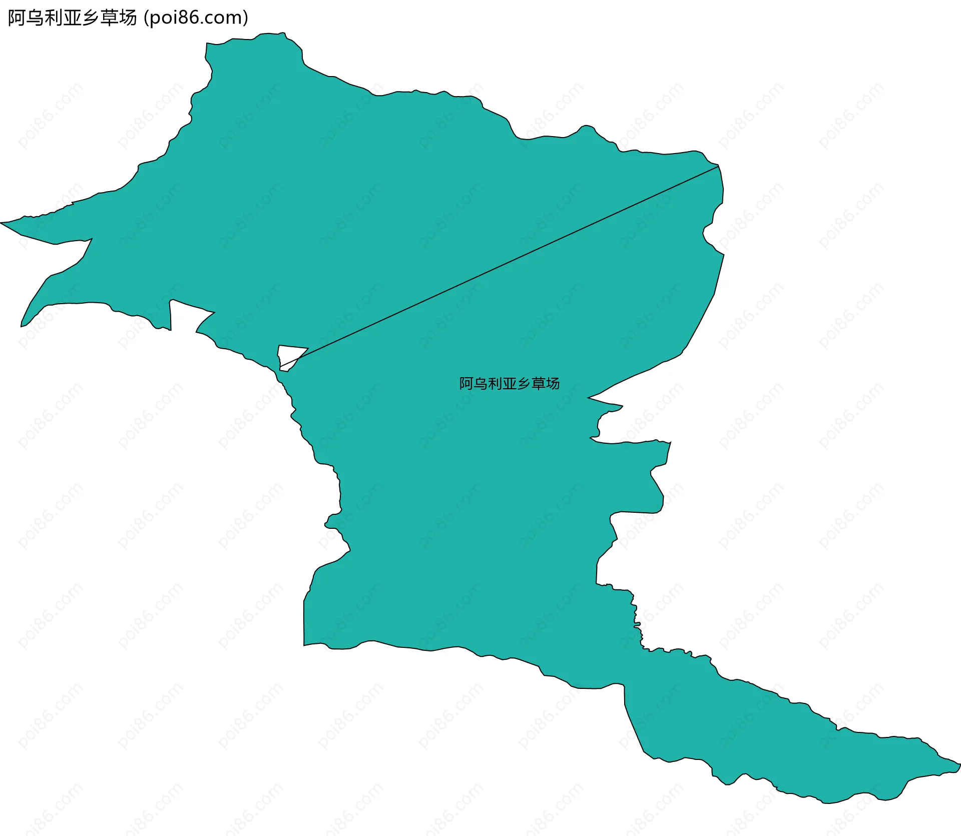 阿乌利亚乡草场边界地图