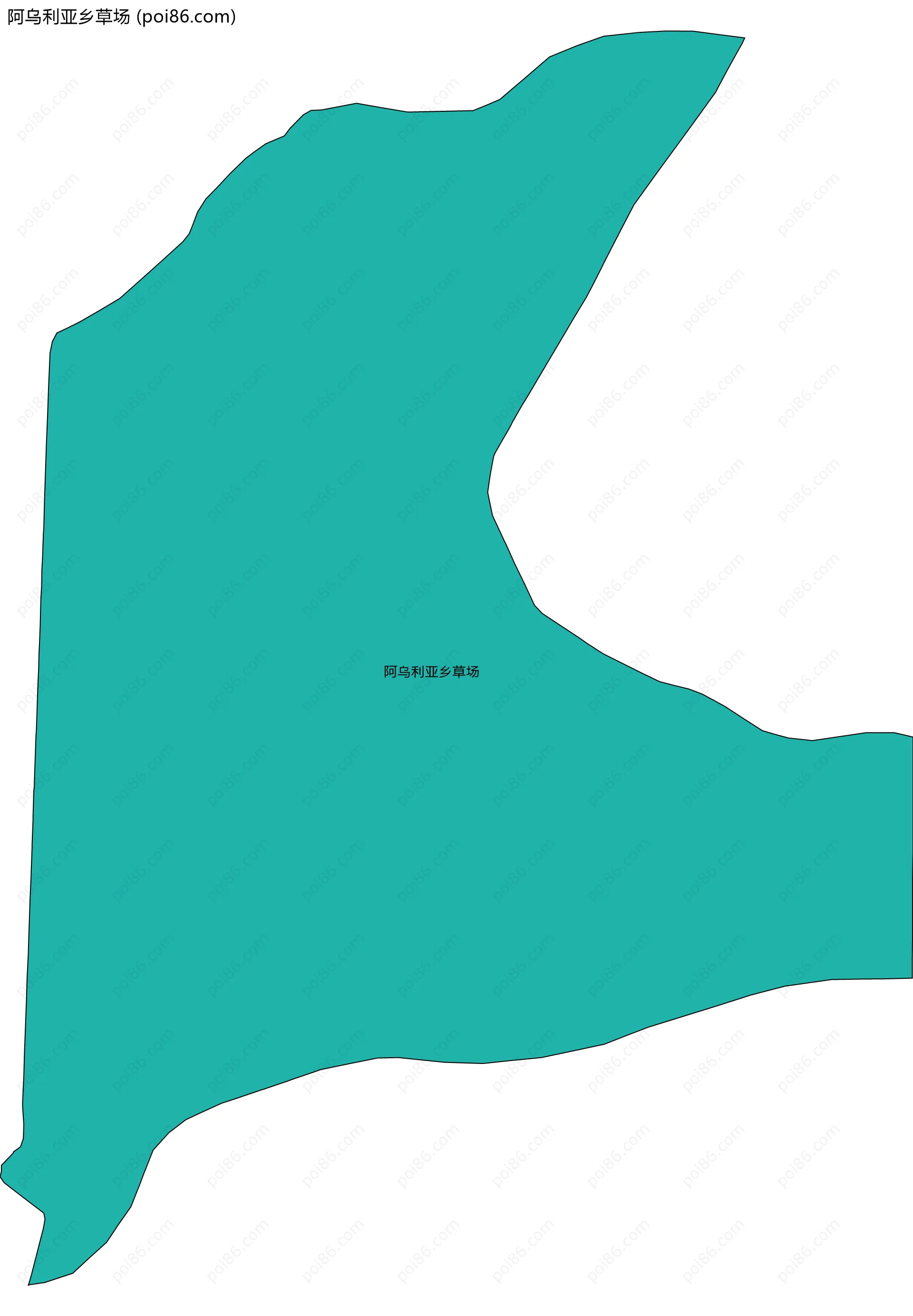 阿乌利亚乡草场边界地图