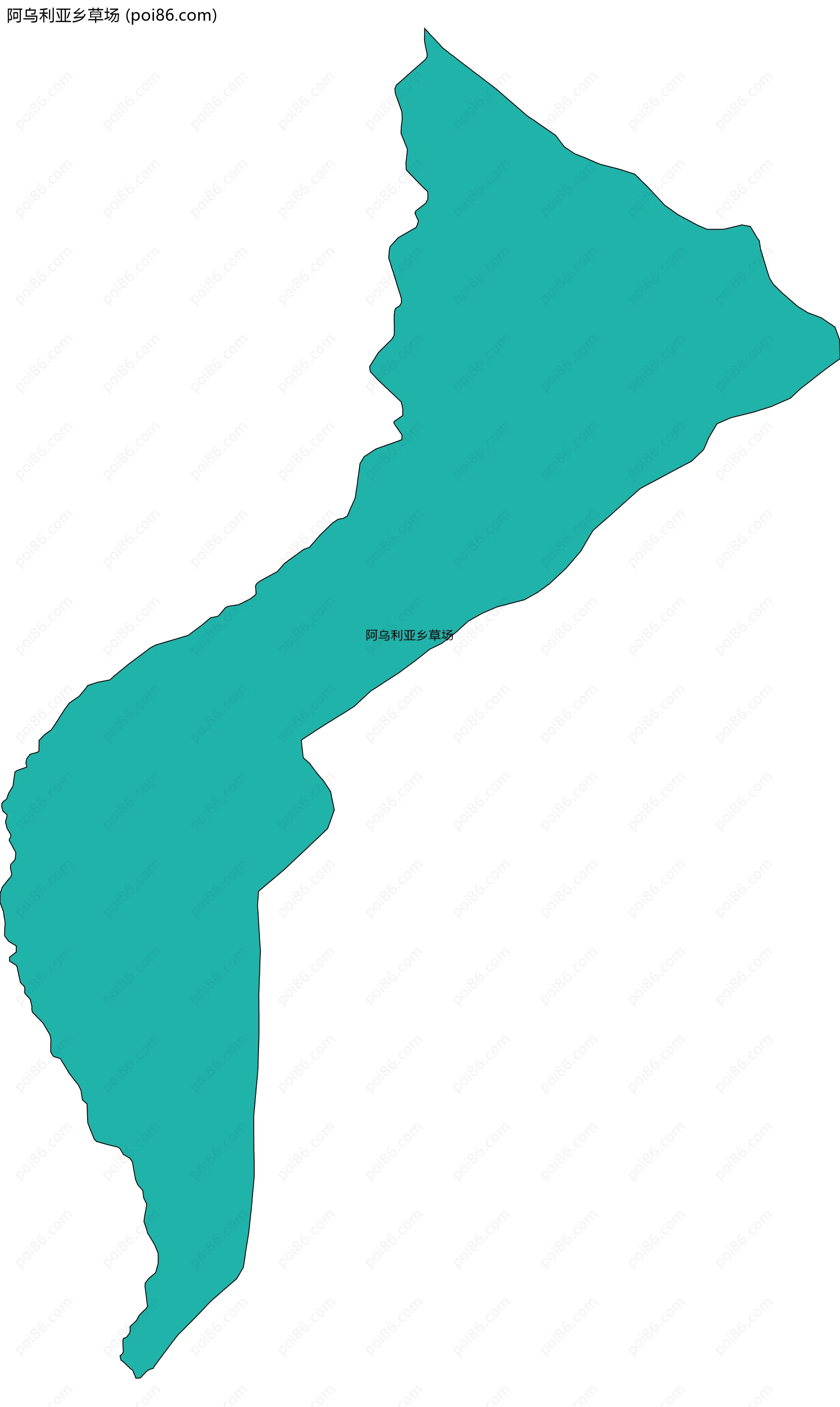 阿乌利亚乡草场边界地图