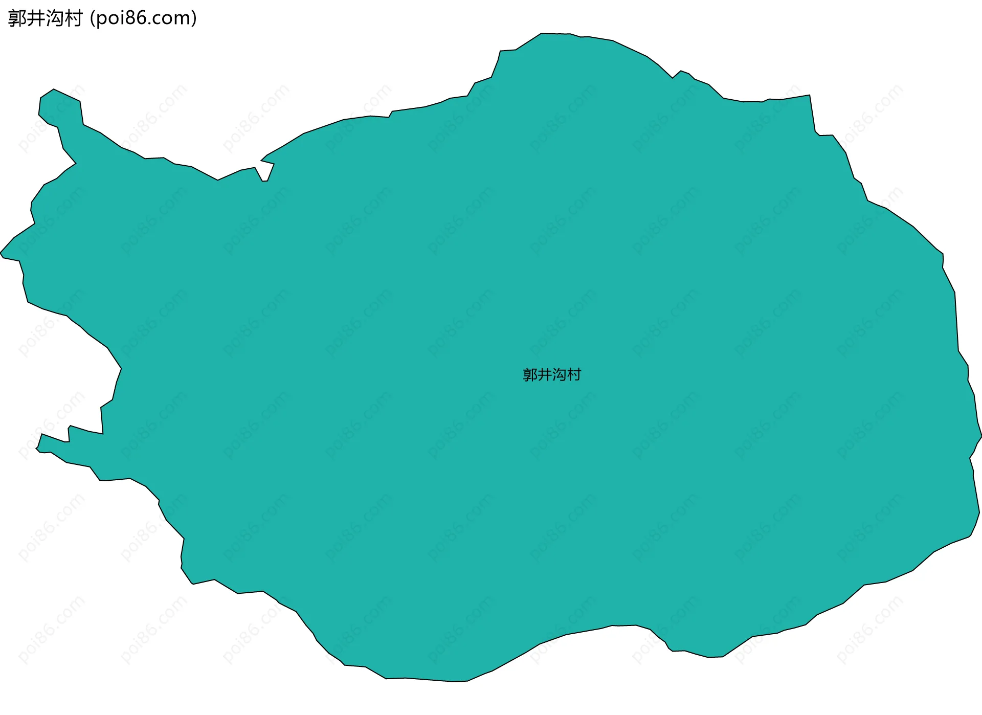 郭井沟村边界地图