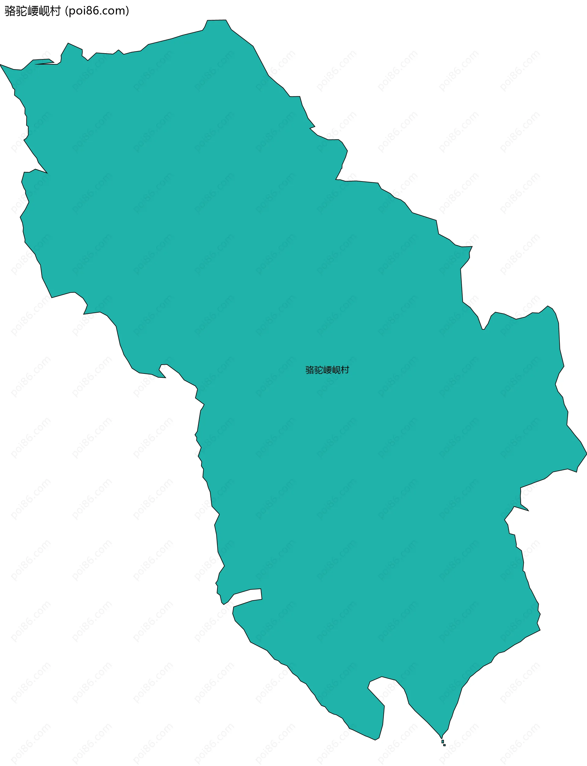 骆驼崾岘村边界地图