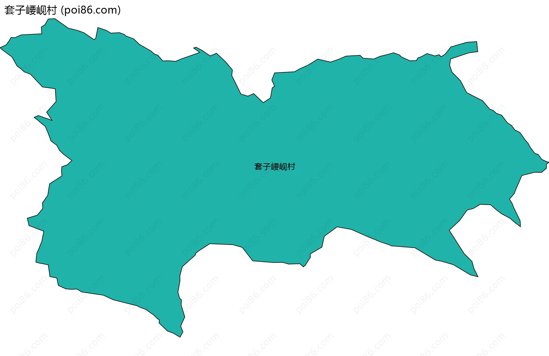 套子崾岘村边界地图