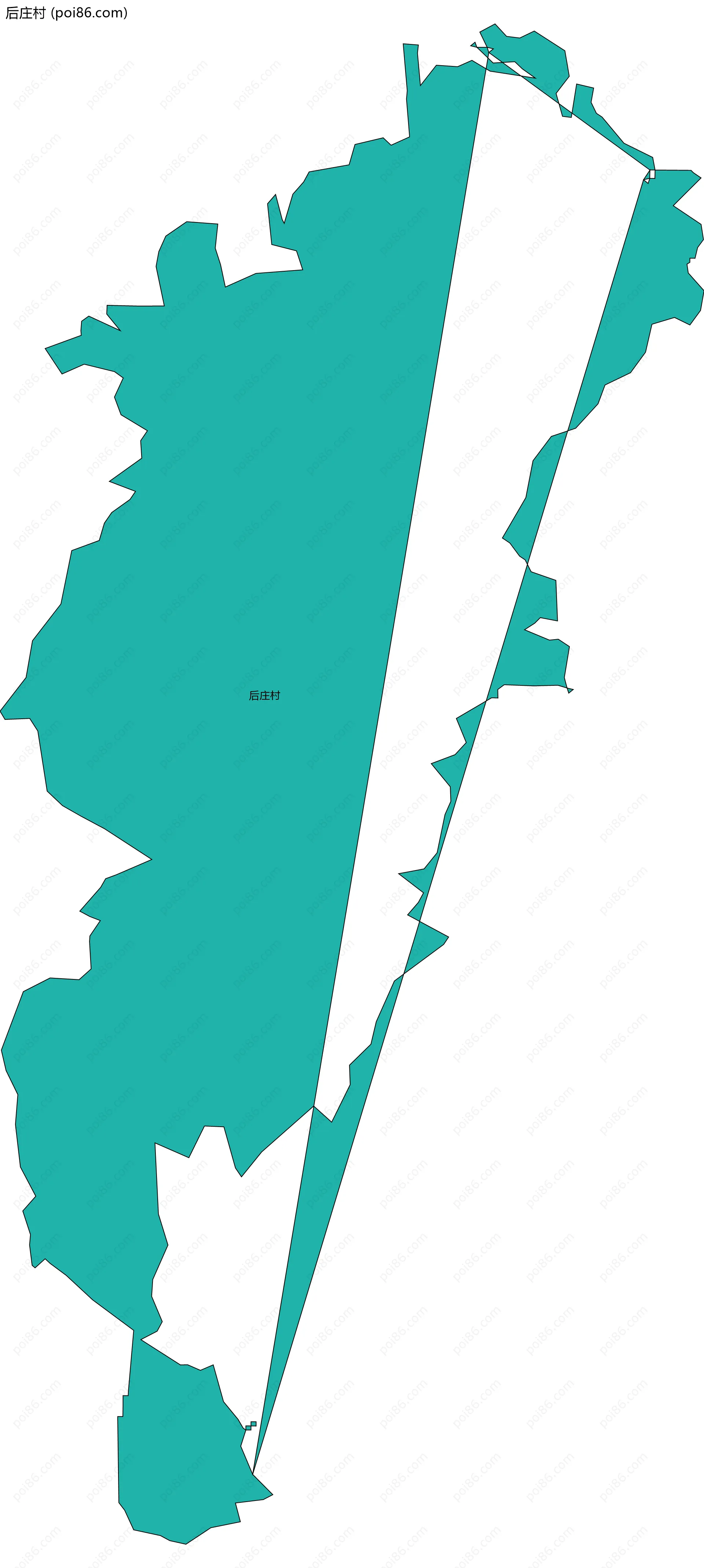 后庄村边界地图