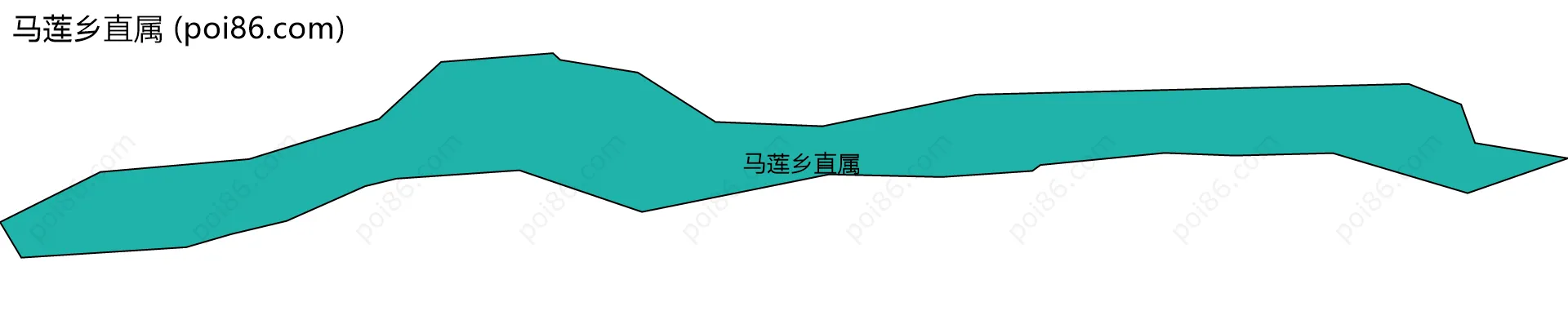 马莲乡直属边界地图