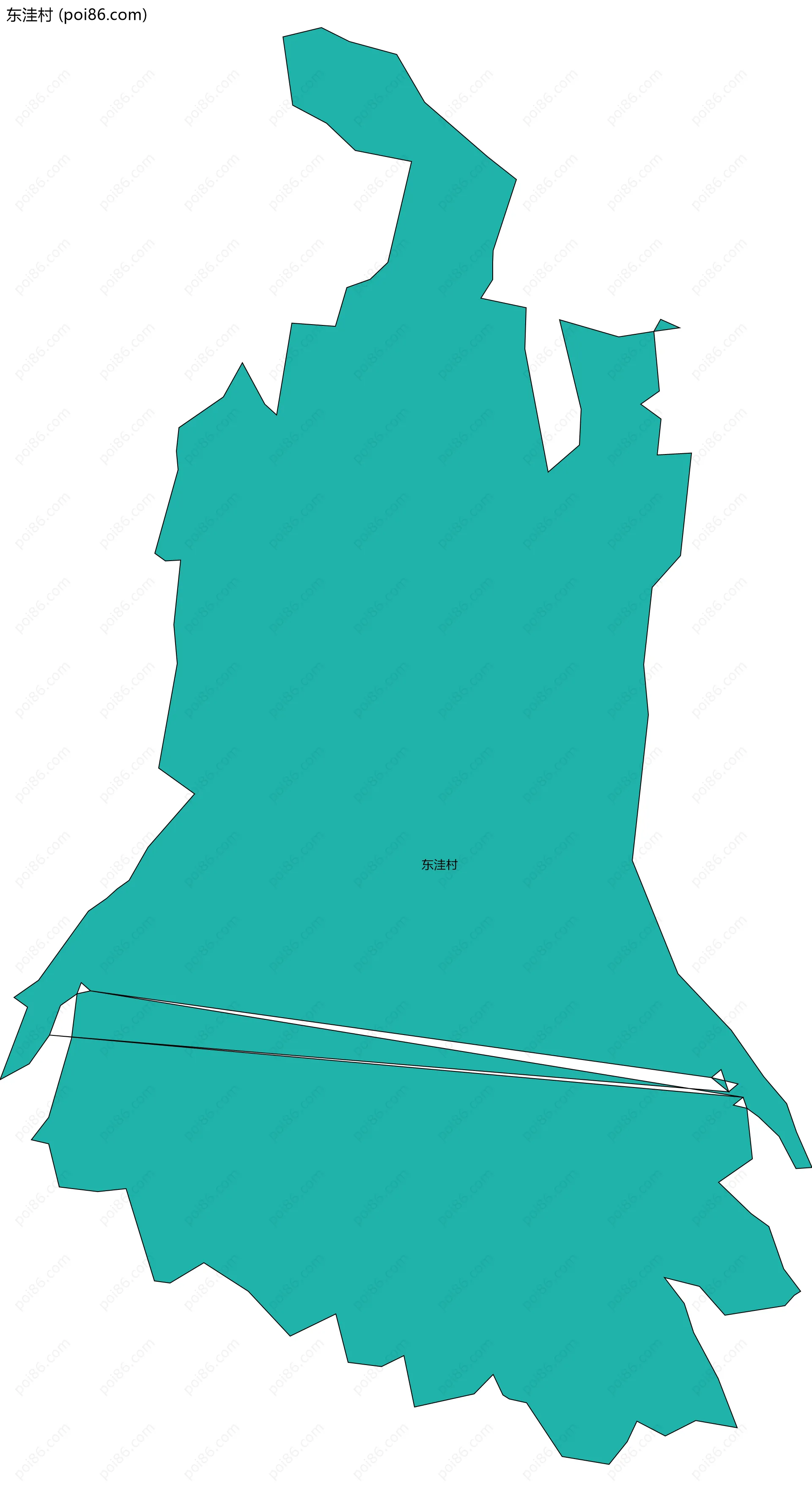 东洼村边界地图