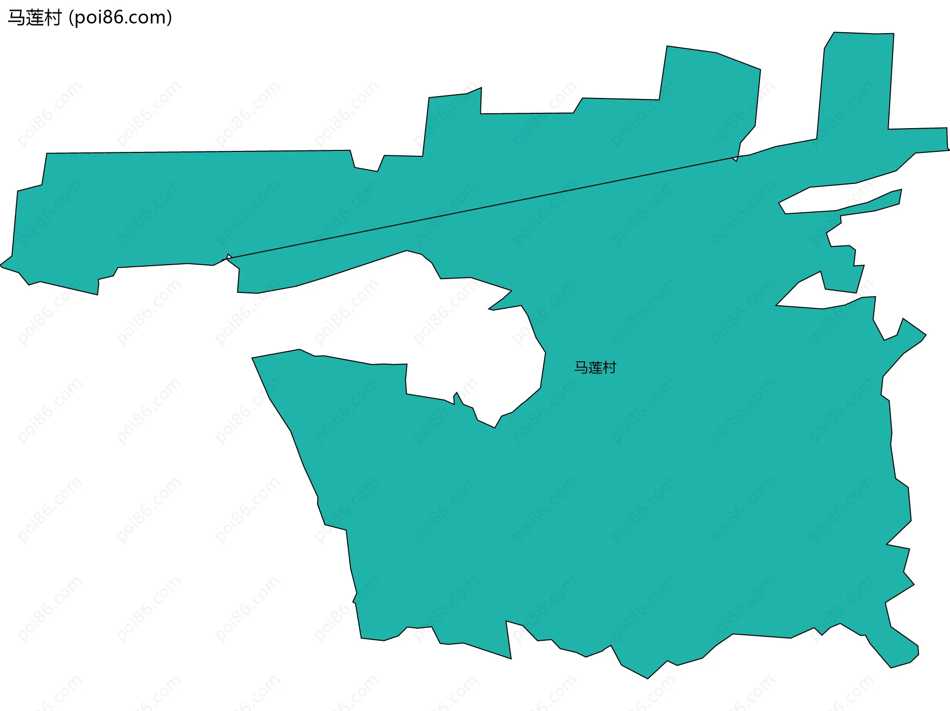 马莲村边界地图