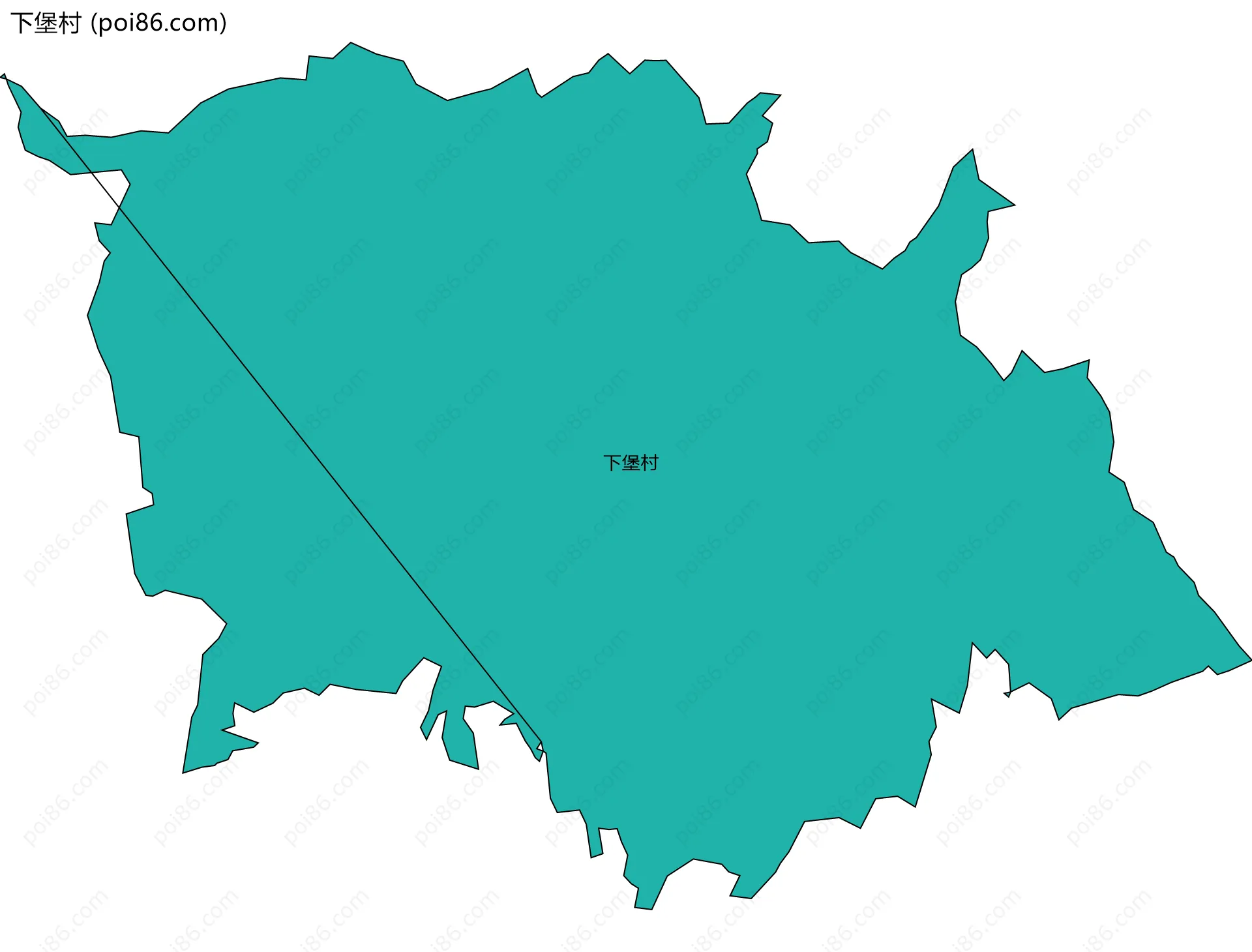 下堡村边界地图