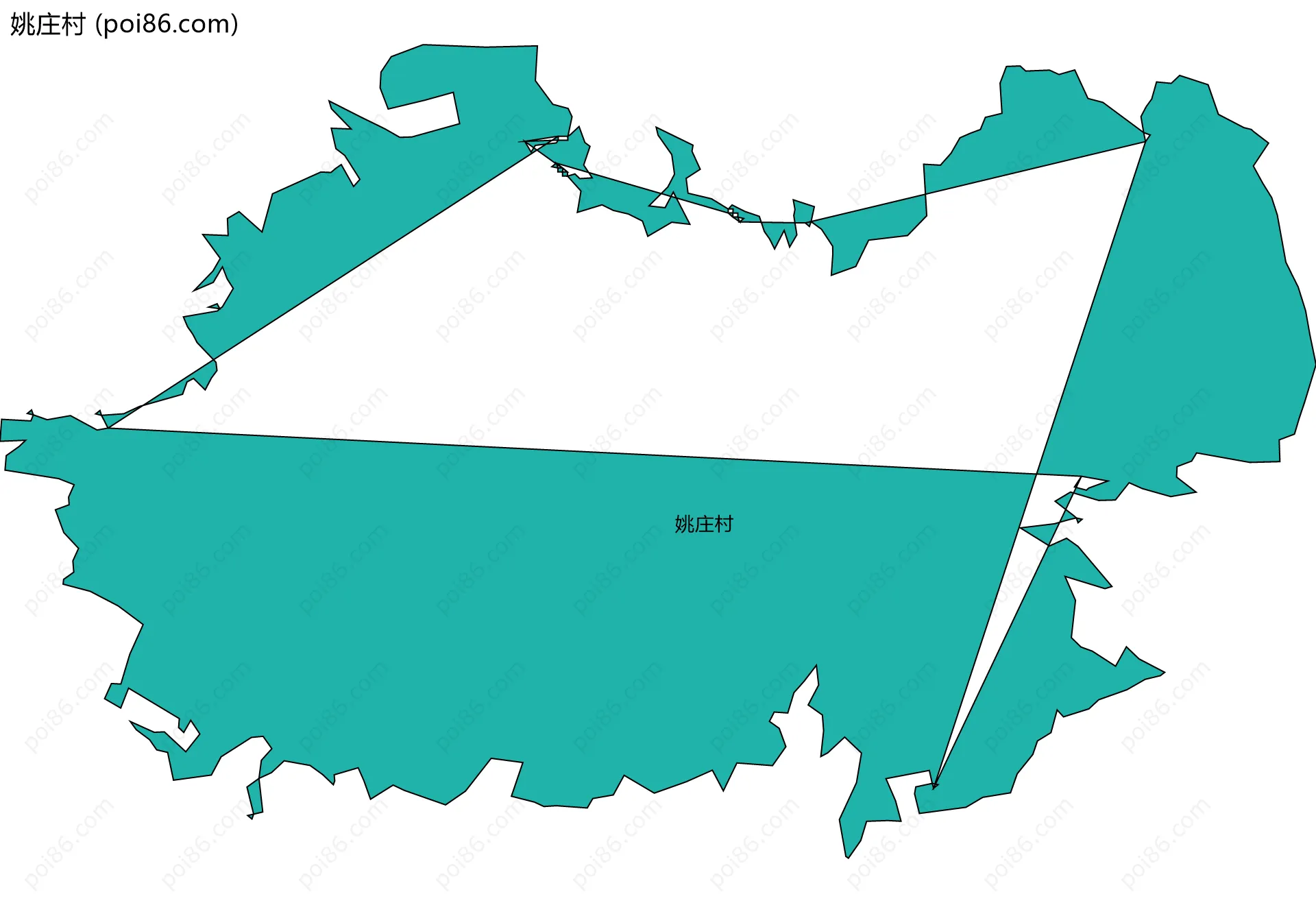 姚庄村边界地图