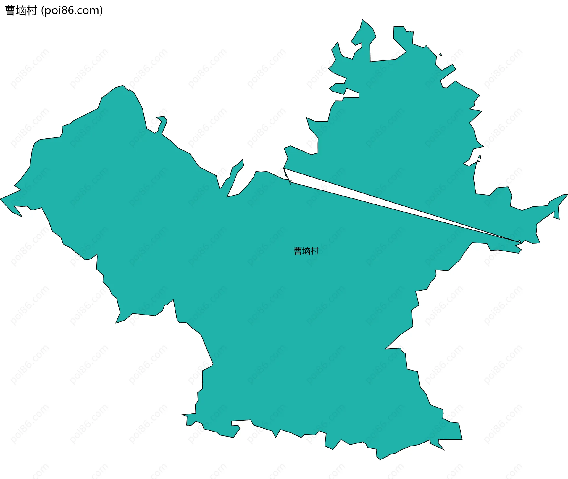 曹垴村边界地图
