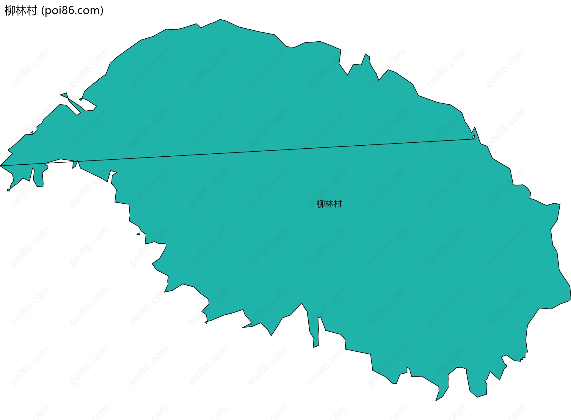 柳林村边界地图