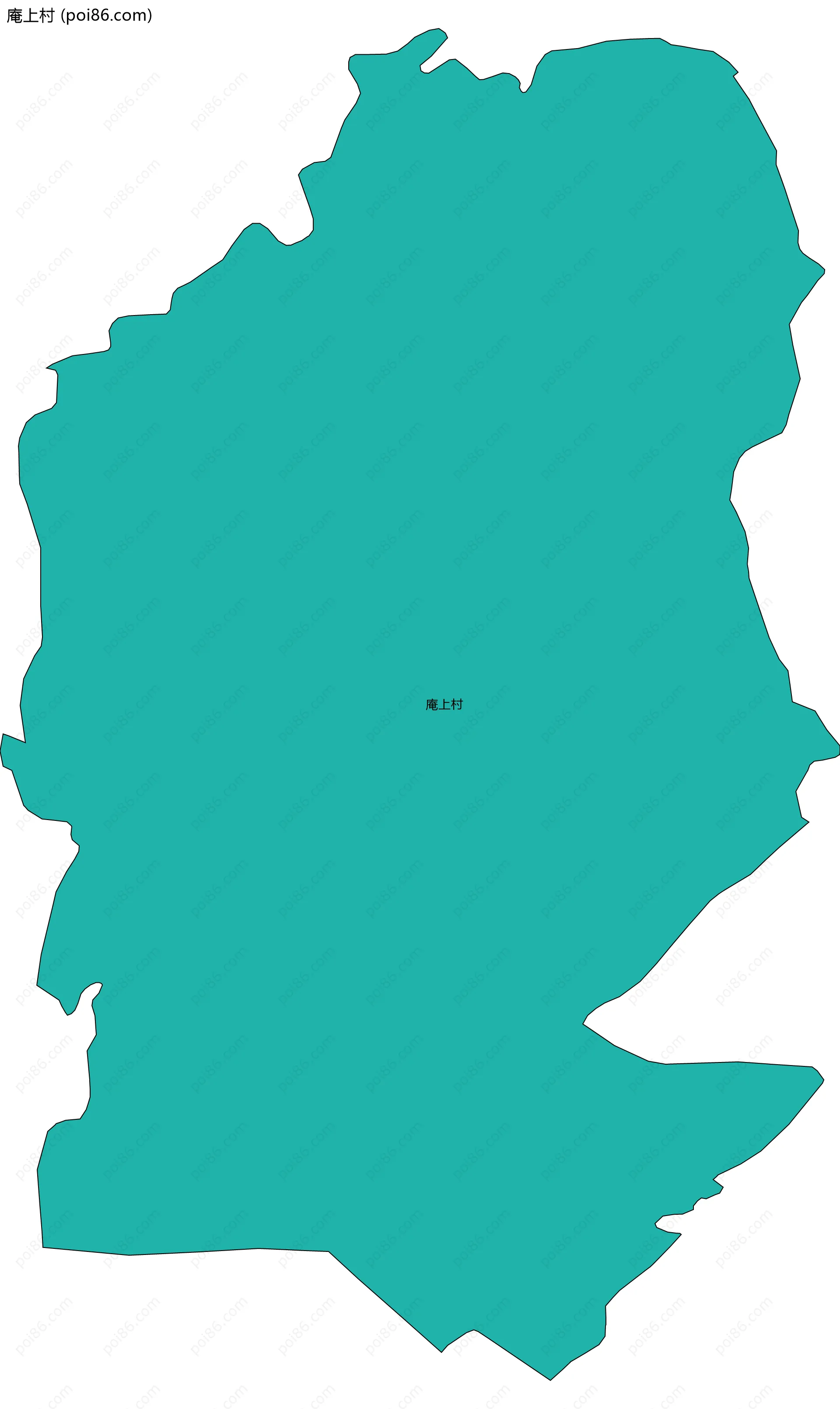 庵上村边界地图