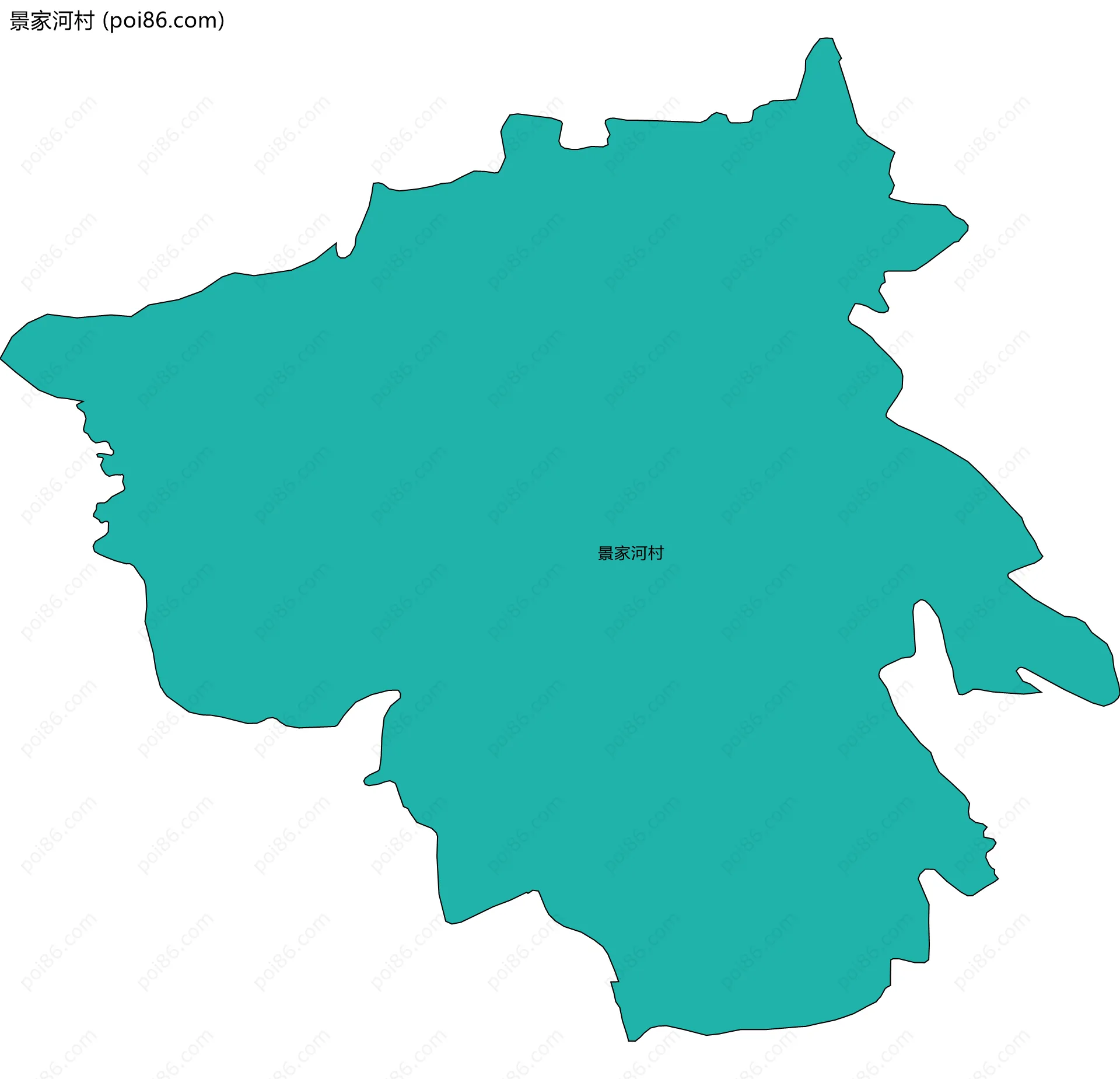 景家河村边界地图