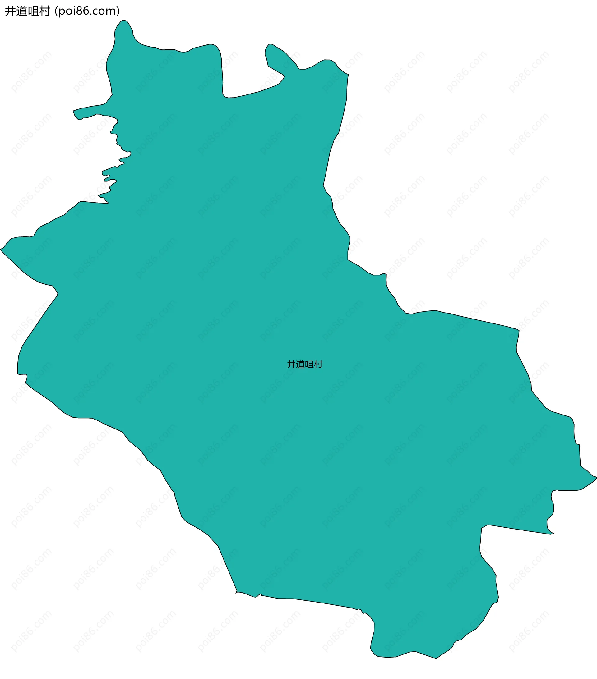 井道咀村边界地图