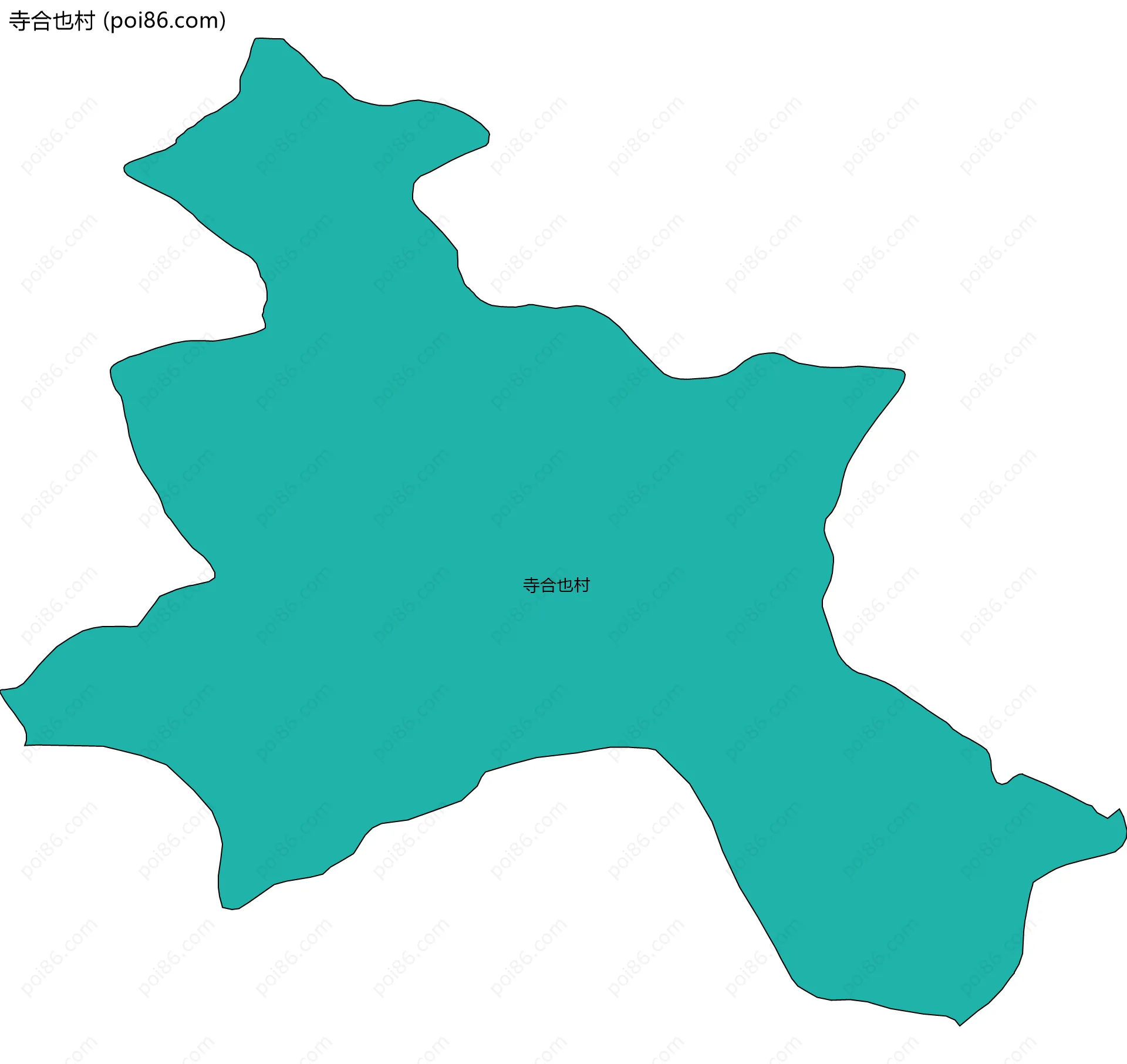 寺合也村边界地图
