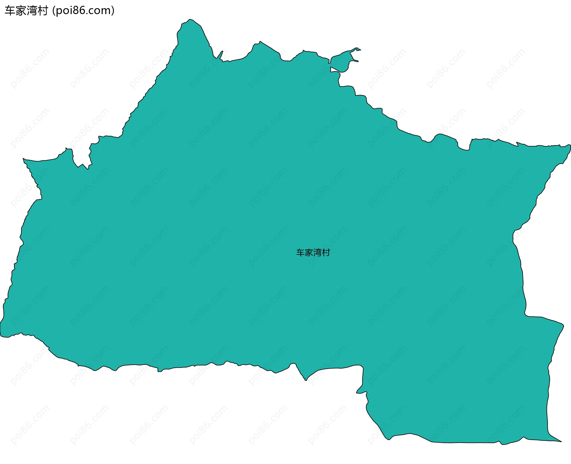 车家湾村边界地图